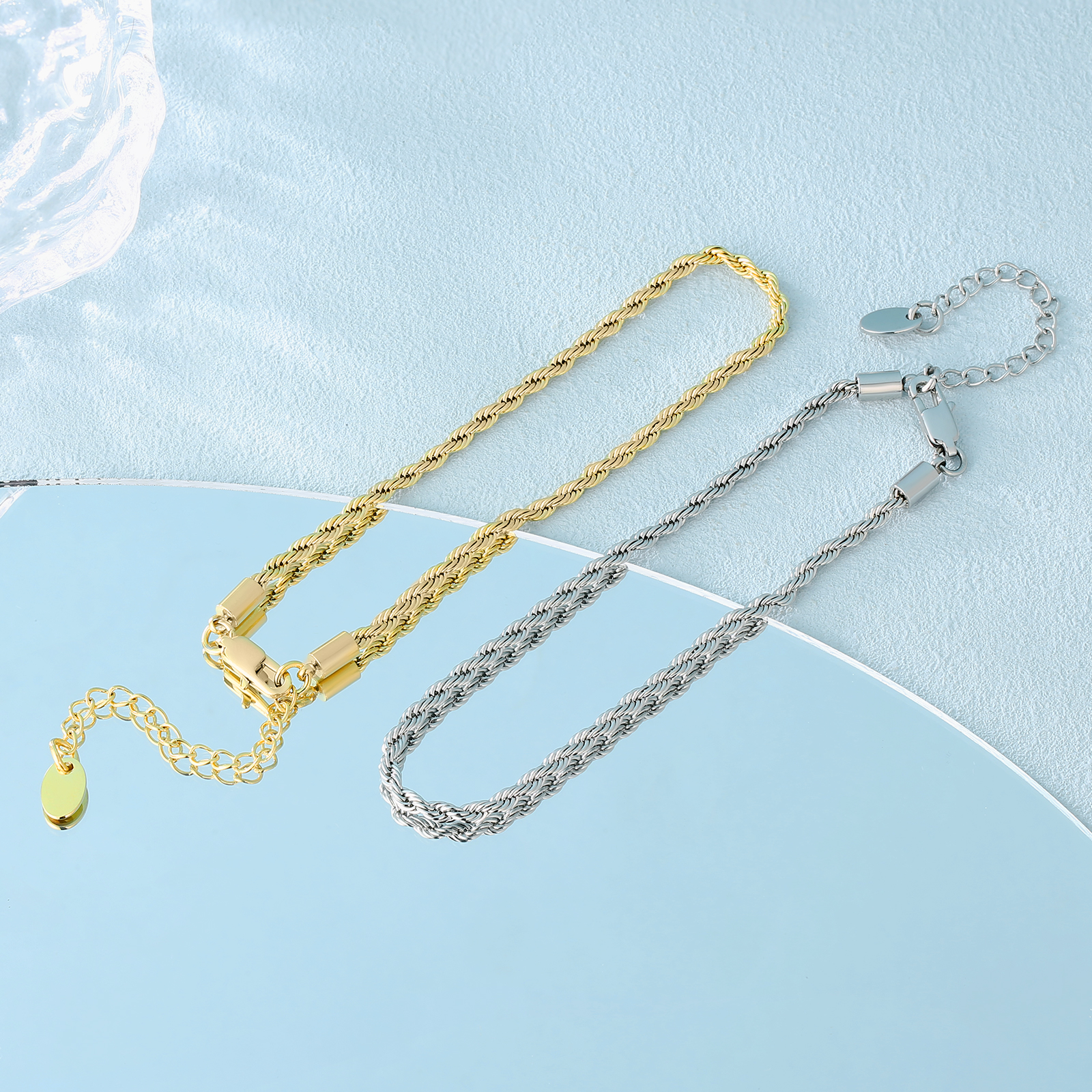 【NEW】ロープチェーン アンクレット 男女兼用 KRKC