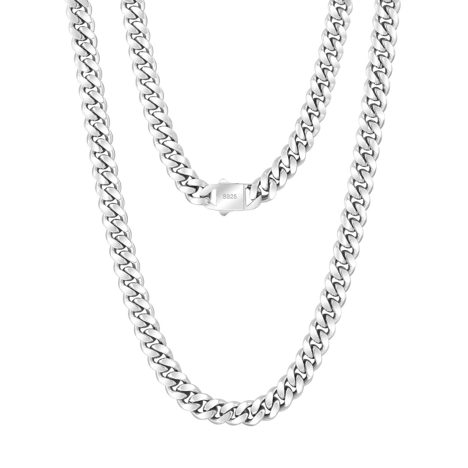 【NEW】8mm マイアミ 2面 喜平 ネックレス メンズ  KRKC