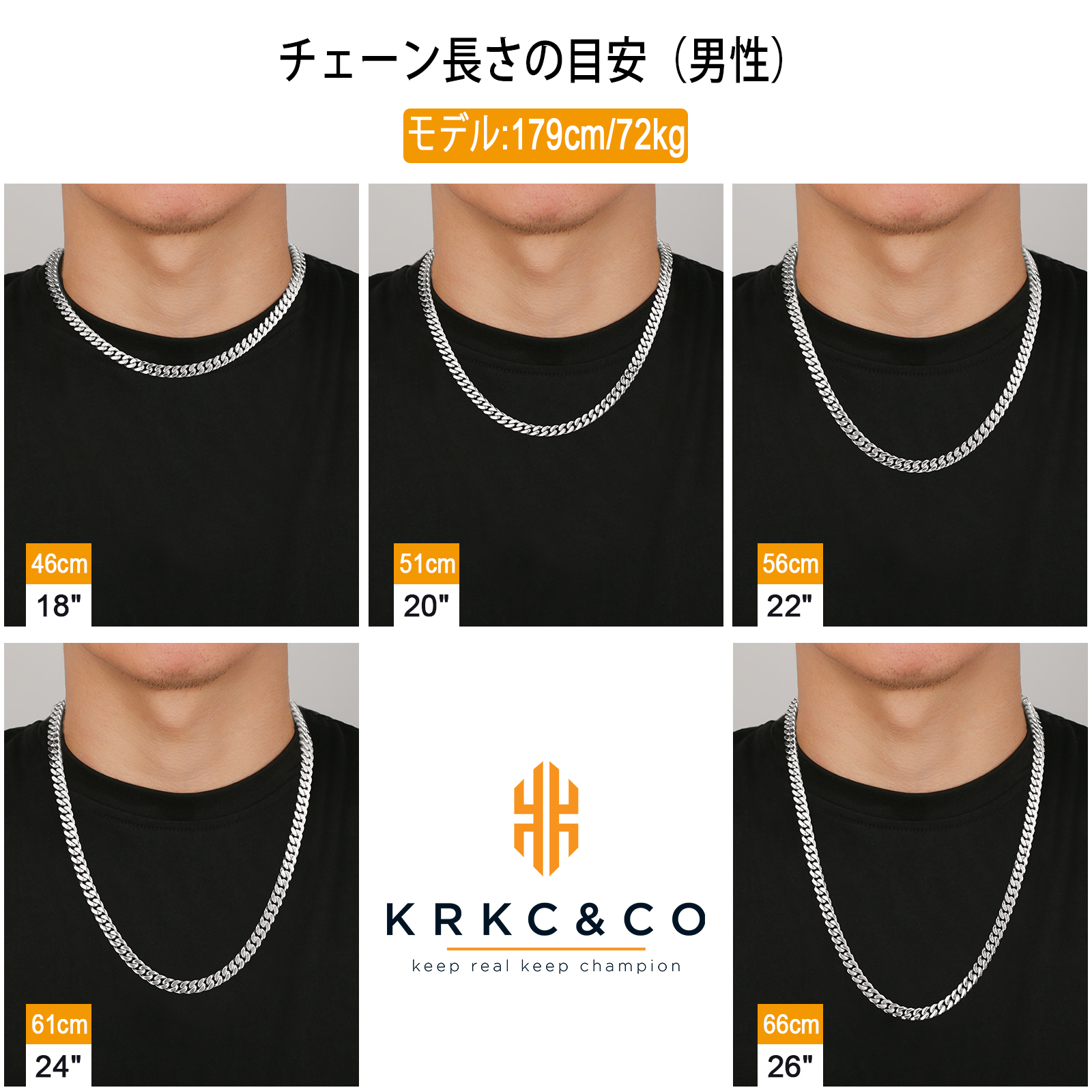 【NEW】8mm マイアミ 2面 喜平 ネックレス メンズ  KRKC