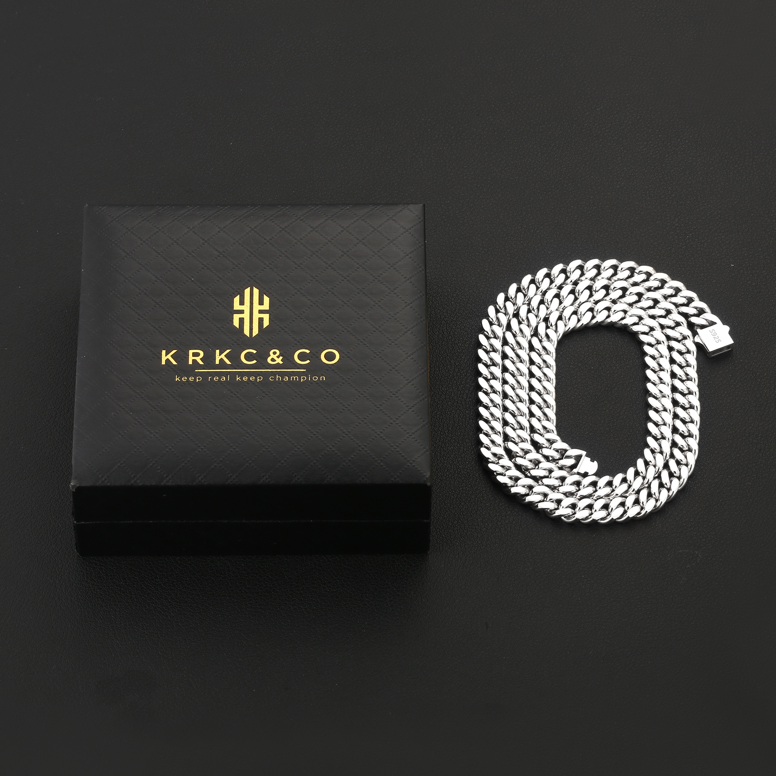 【NEW】8mm マイアミ 2面 喜平 ネックレス メンズ  KRKC