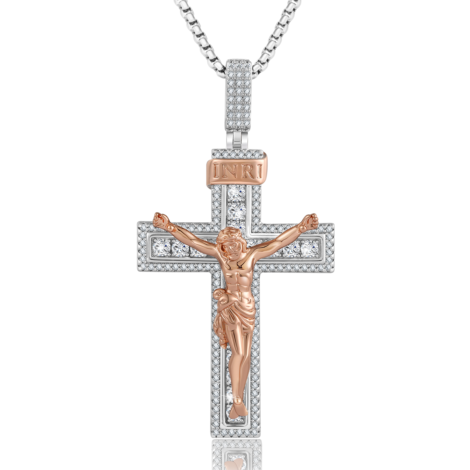 14金クロスネックレス メンズ人気ペンダントブランド HIPHOP – KRKC-JP