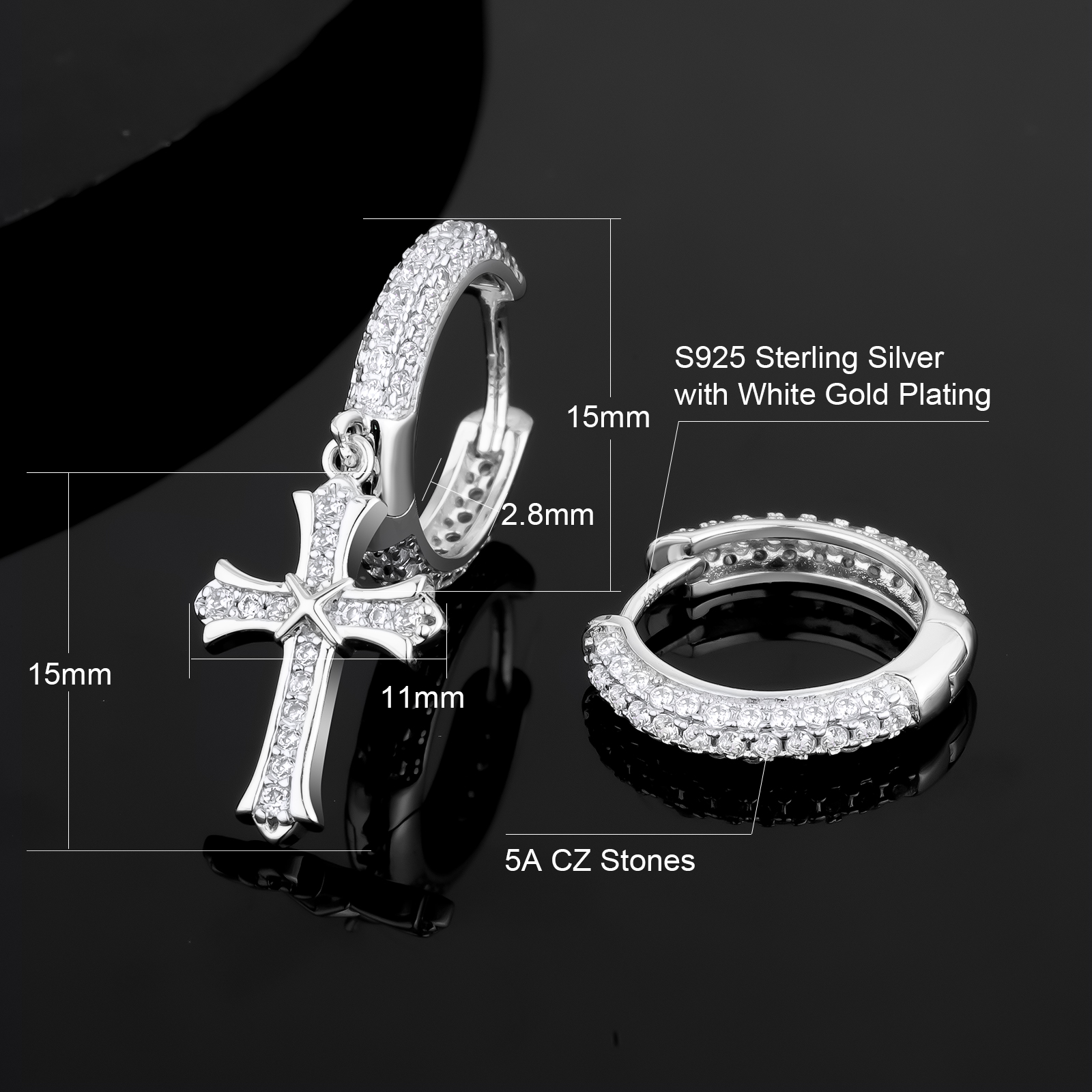 ピアス メンズ シルバー 925 KRKC