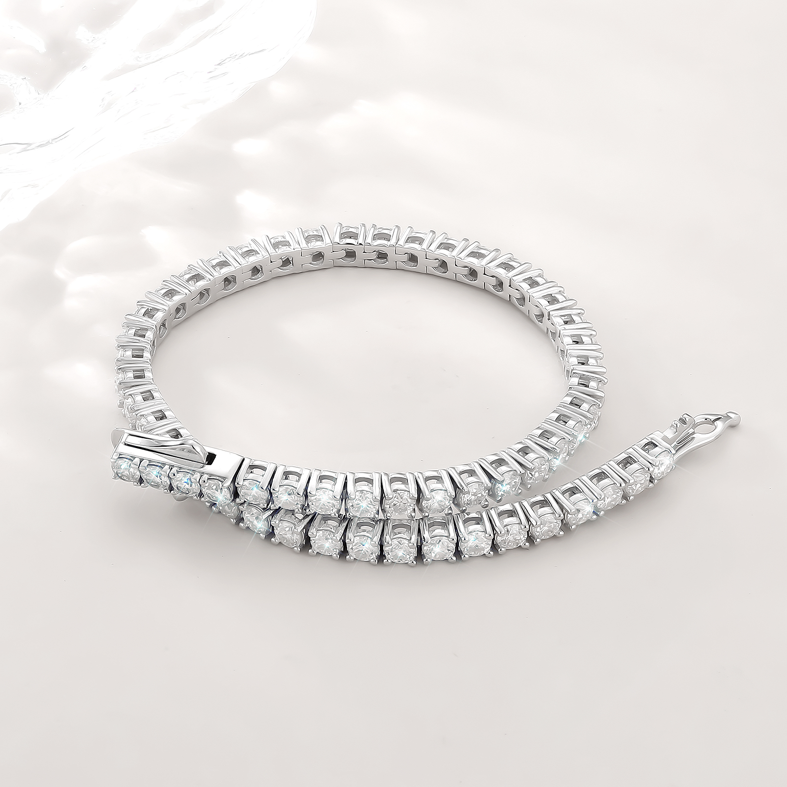 3mm モアサナイト テニス ブレスレット S925 KRKC