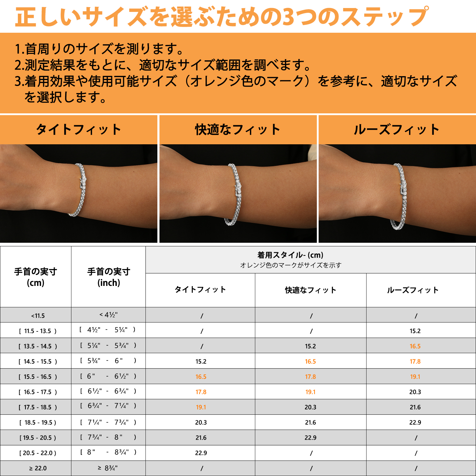 4mm モアサナイト テニス ブレスレット S925 KRKC