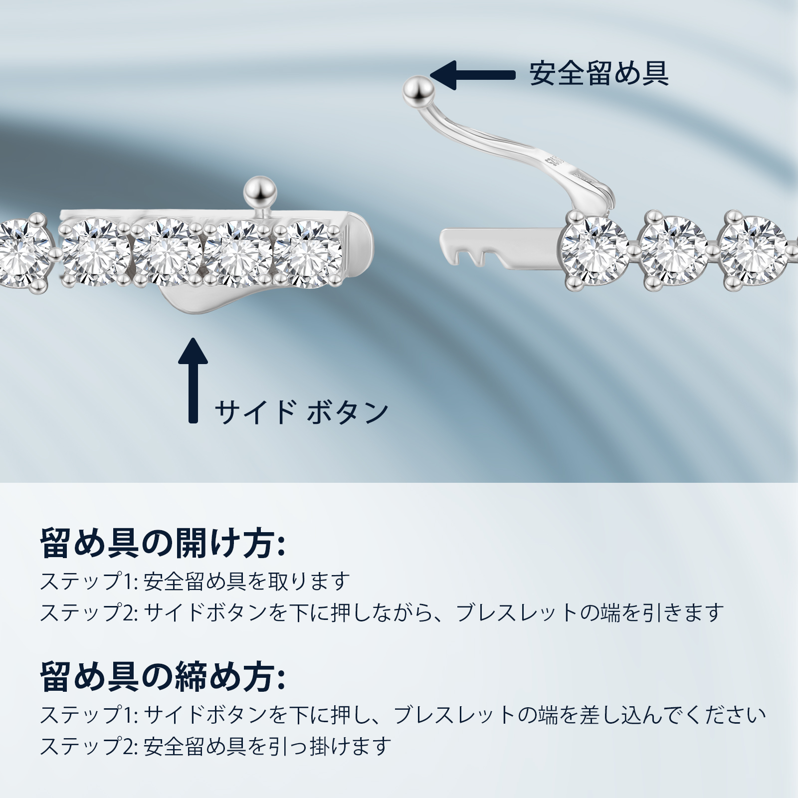 【NEW】5mm 3本爪 czダイヤ テニス ブレスレット  シルバー925 KRKC 