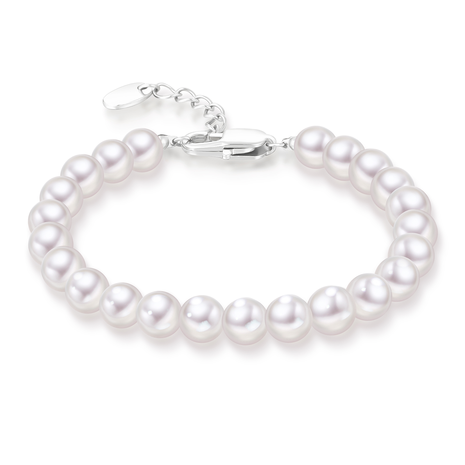 6mm 淡水 パール ブレスレット KRKC