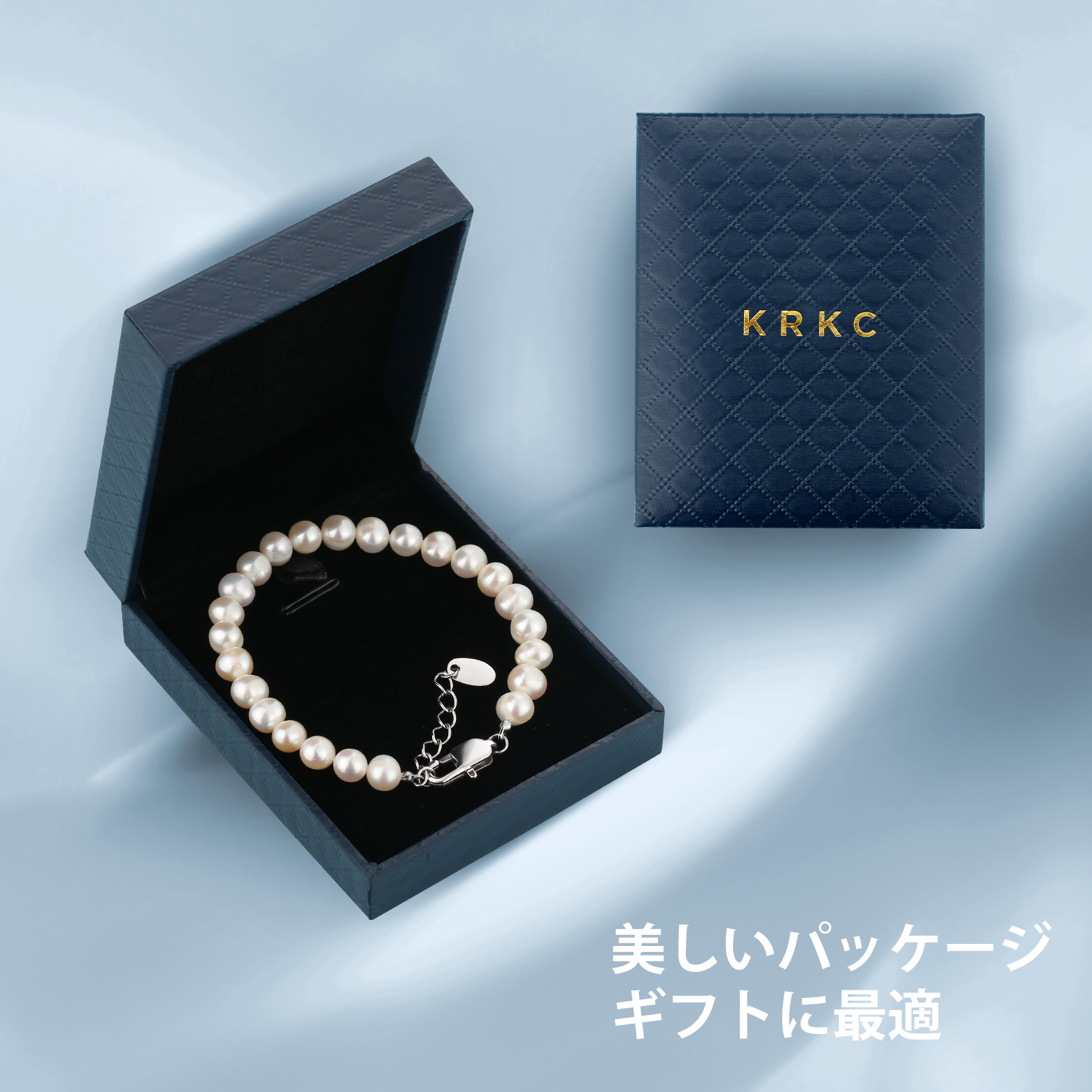 6mm 淡水 パール ブレスレット KRKC