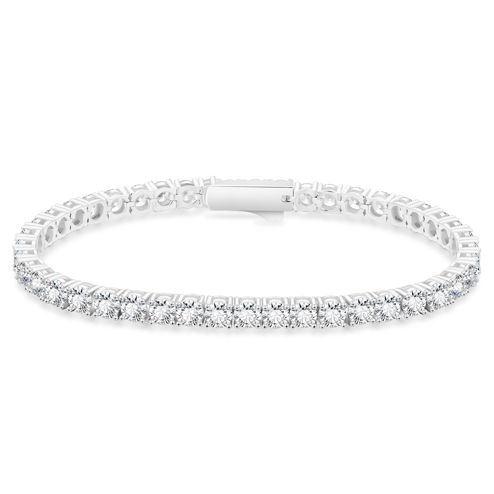 【NEW】4mm CZダイヤ テニス ブレスレット メンズ 真鍮 KRKC