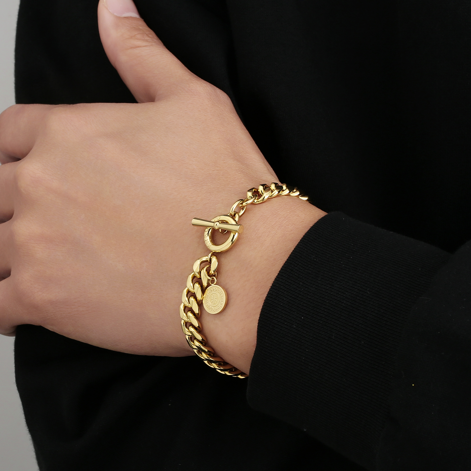 幅8mm 喜平 ブレスレット メンズ OT 留め具 KRKC