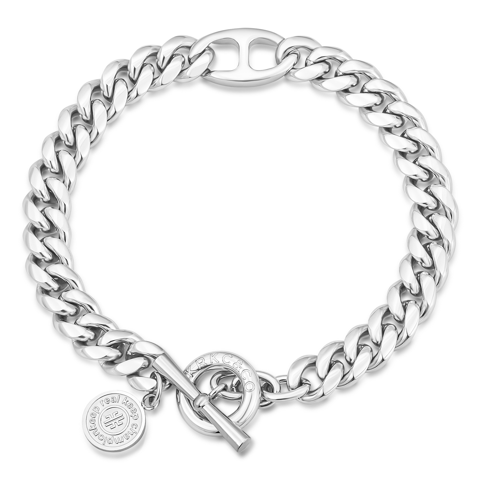 幅8mm 喜平 ブレスレット メンズ OT 留め具 KRKC