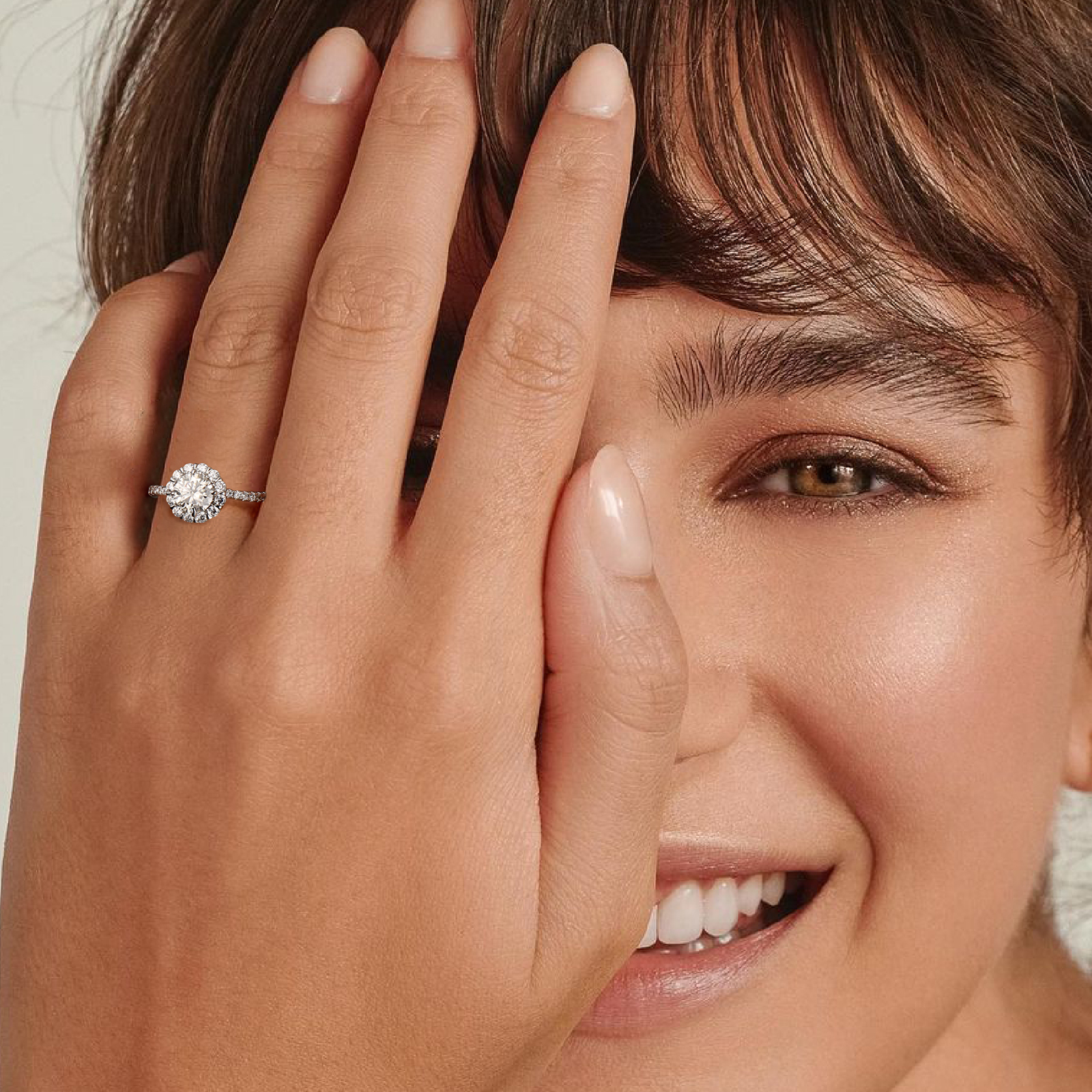 【ラボダイヤモンド】 K18 1カラット リング D VVS2 IGI認証 0005 KRKC