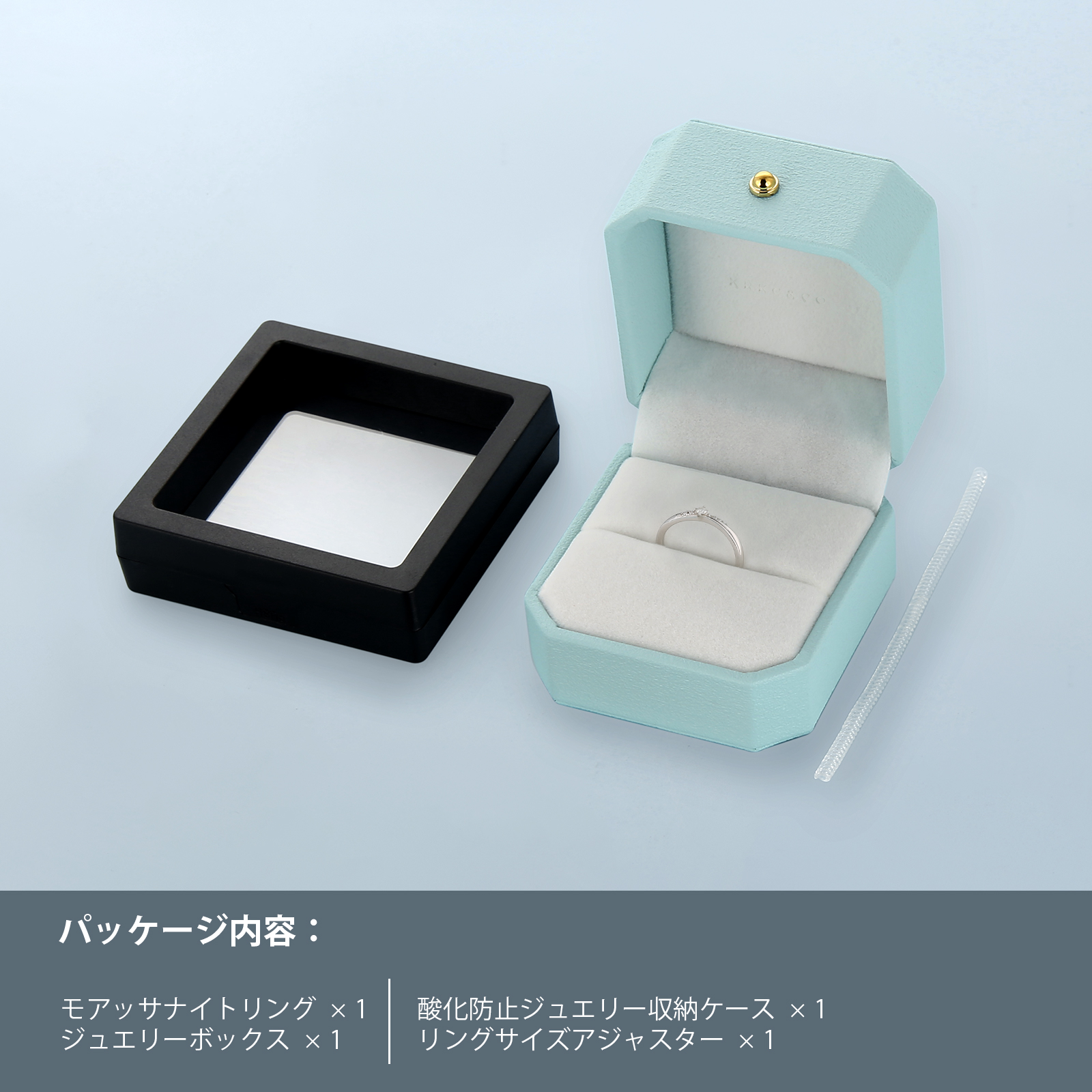 0.07カラット VVS1 モアサナイト リング レディース 0216 KRKC