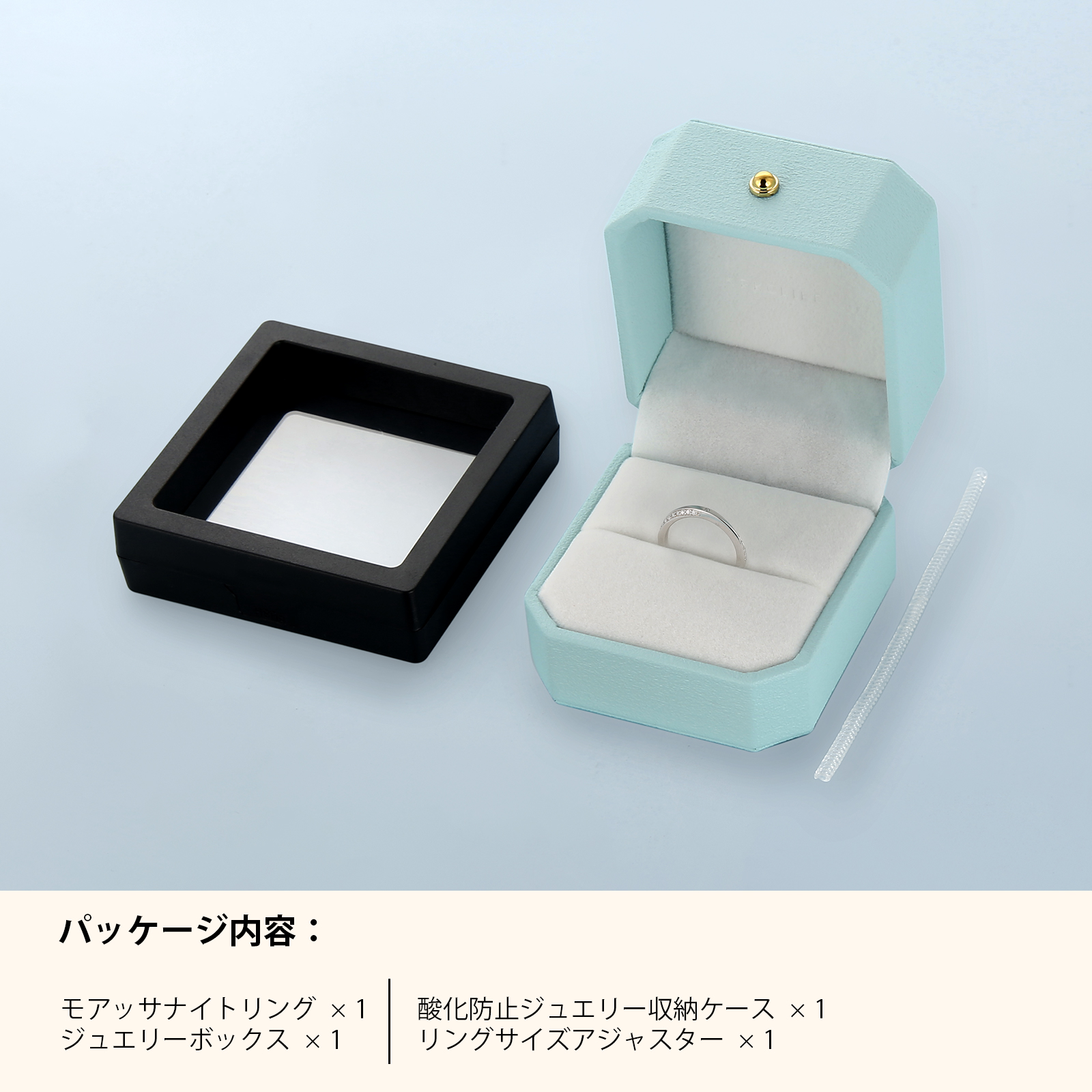 0.1カラット VVS1 モアサナイト リング レディース 0217 KRKC