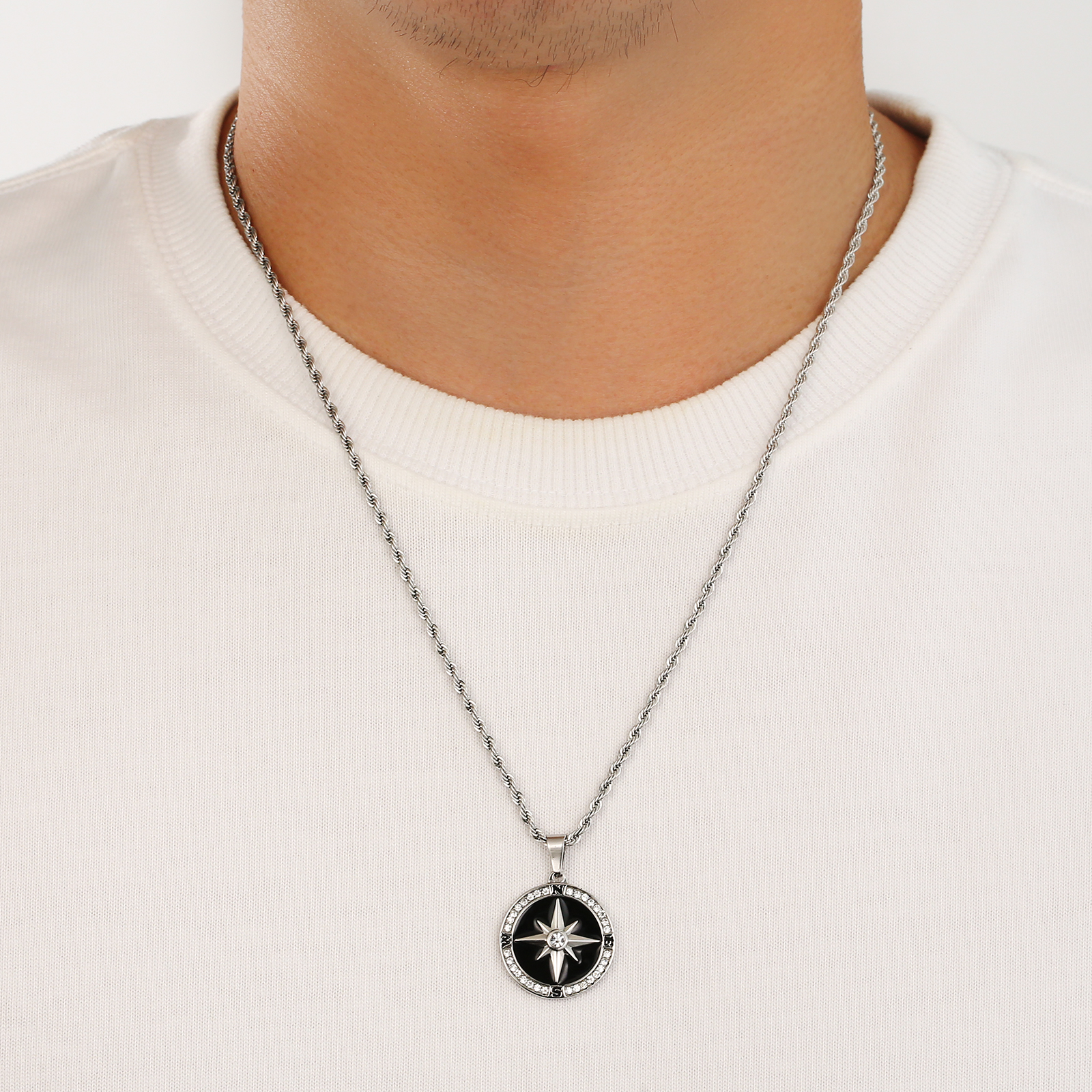 コンパス コイン ネックレス メンズ CPBK KRKC