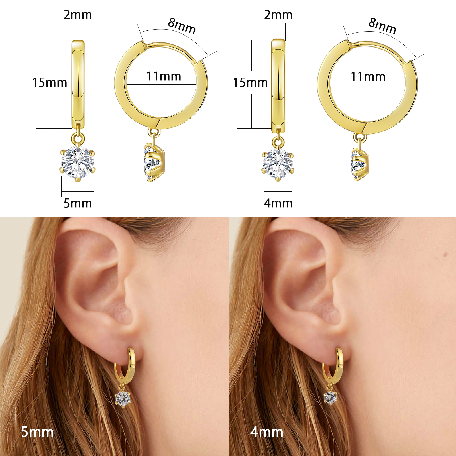 片耳用 k18フープピアス 高い 約2mm×15mm 片耳用 k18フープピアス 高い 約2mm×15mm