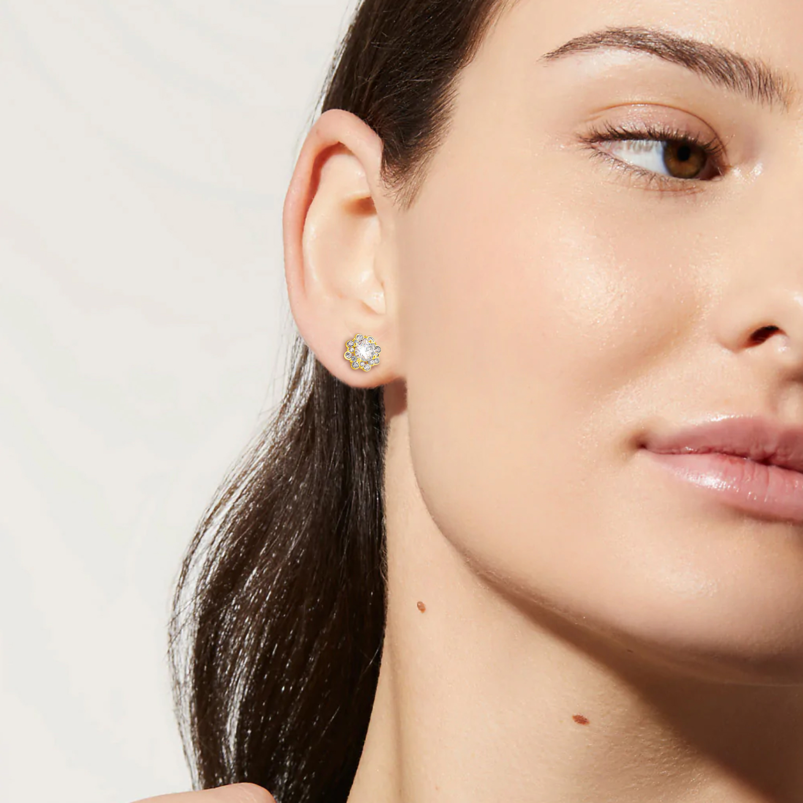 0.5カラット モアサナイト スタッド ピアス S925 KRKC