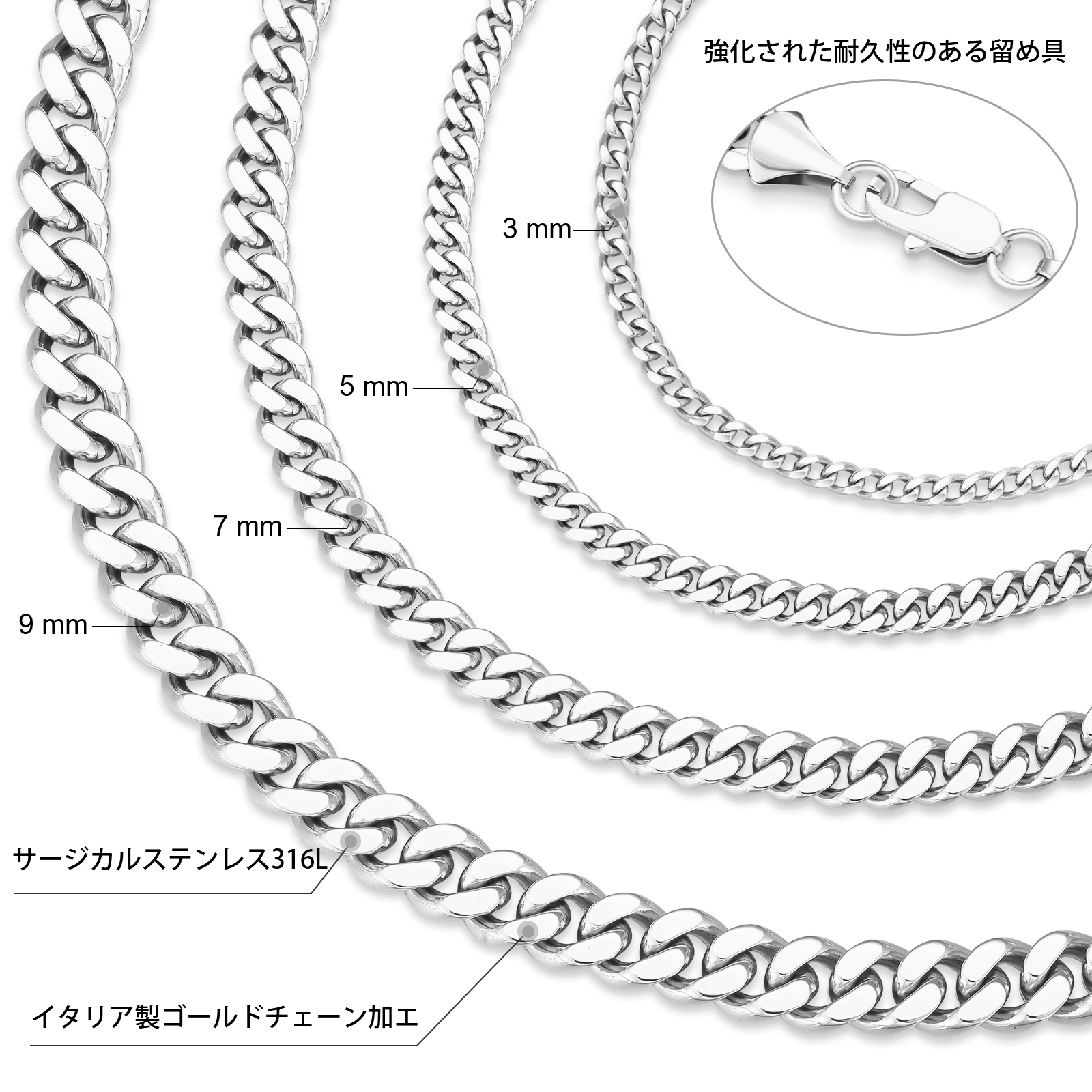 【NEW】幅5mm 14k マイアミ 2面 喜平 ブレスレット  KRKC