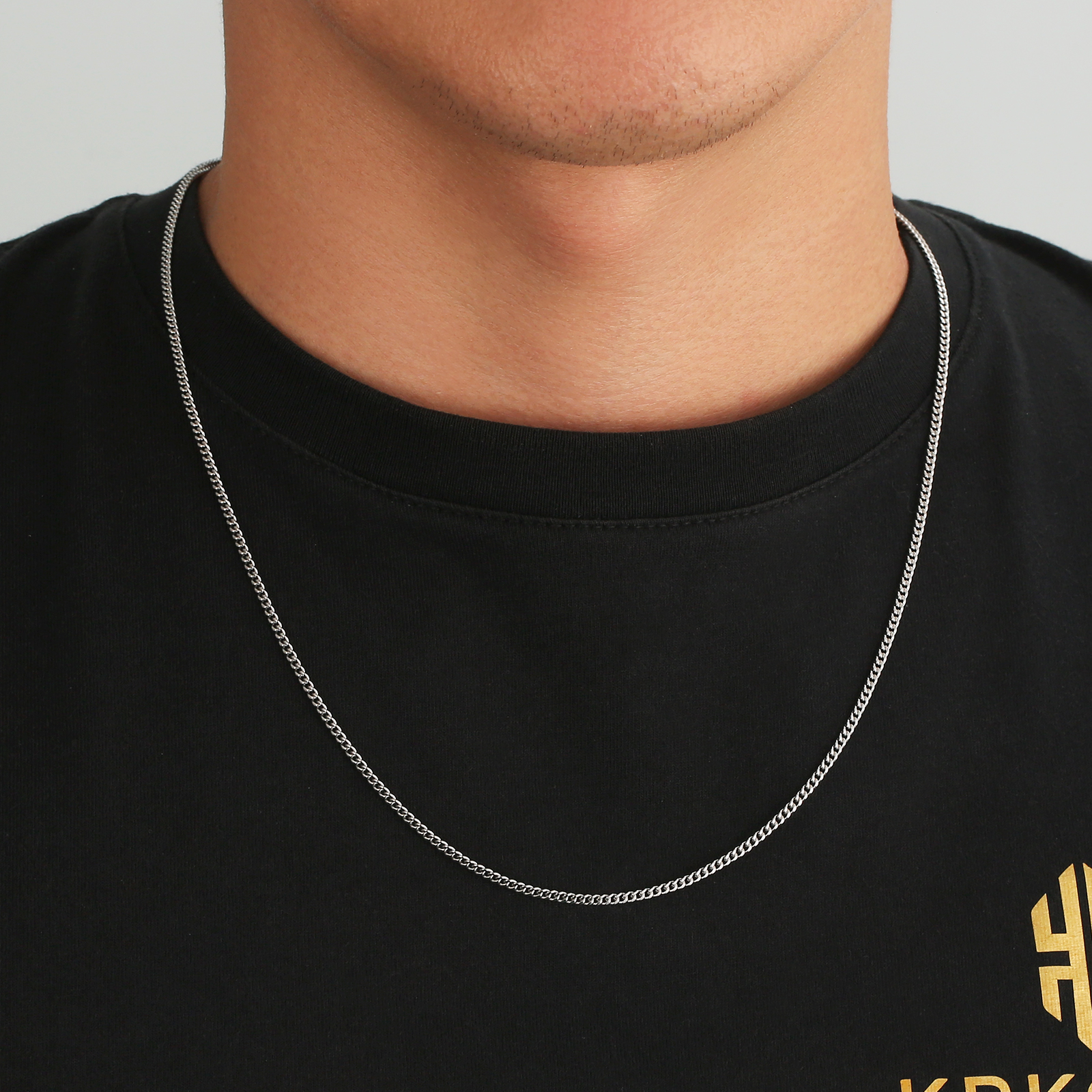 【NEW】14k マイアミ 2面 喜平 ネックレス 幅2mm KRKC