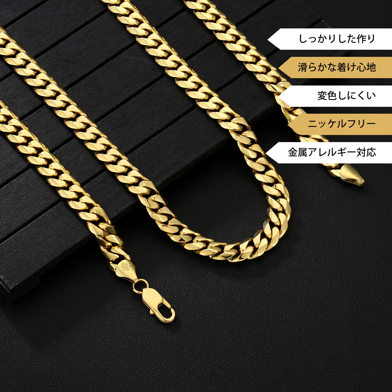 【NEW】14k マイアミ 6面 喜平 ネックレス 幅10mm KRKC