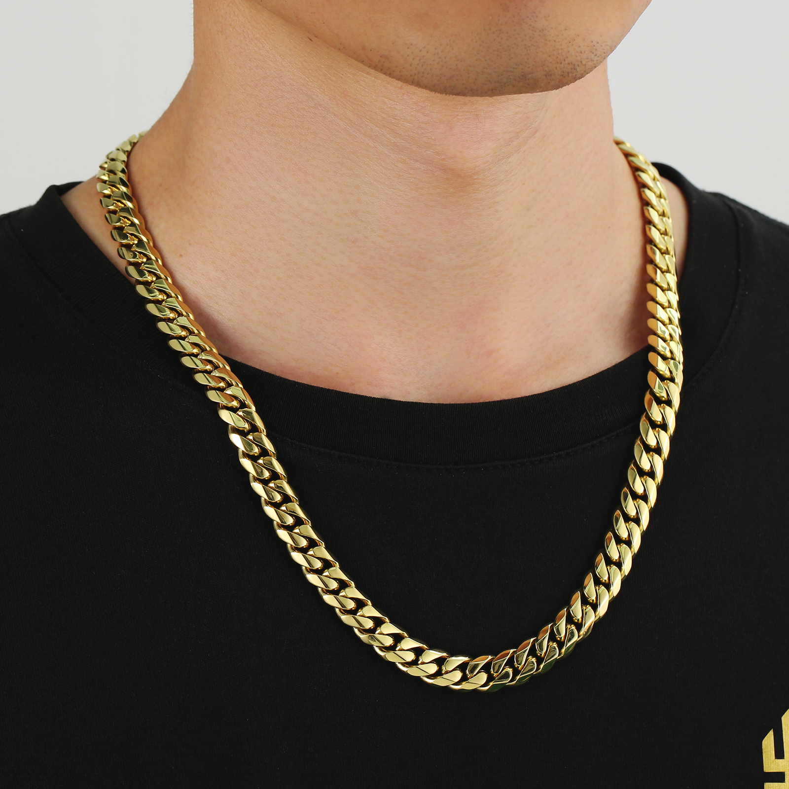 【NEW】14k マイアミ 6面 喜平 ネックレス 幅10mm KRKC