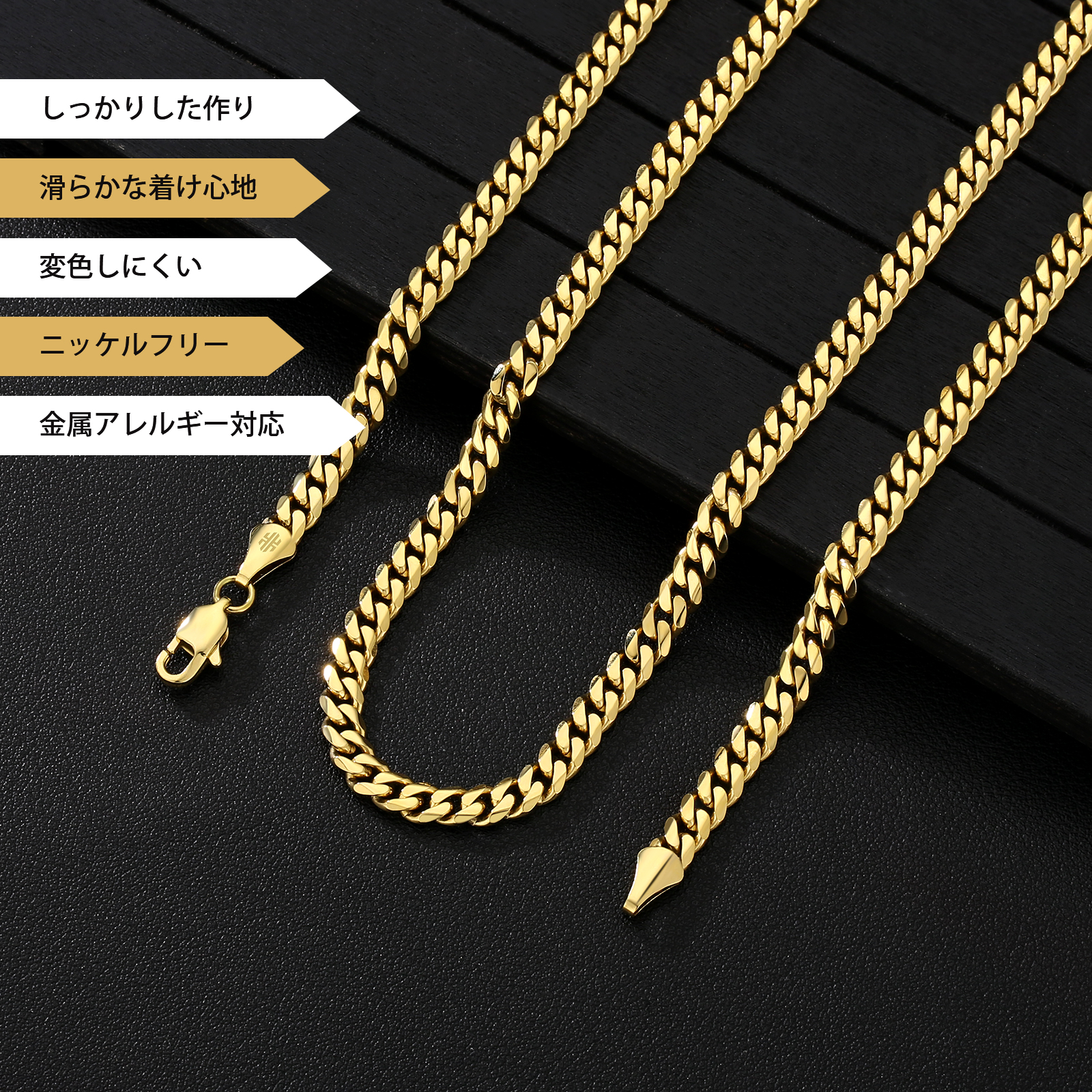 【NEW】14k マイアミ 6面 喜平 ネックレス 幅5mm KRKC