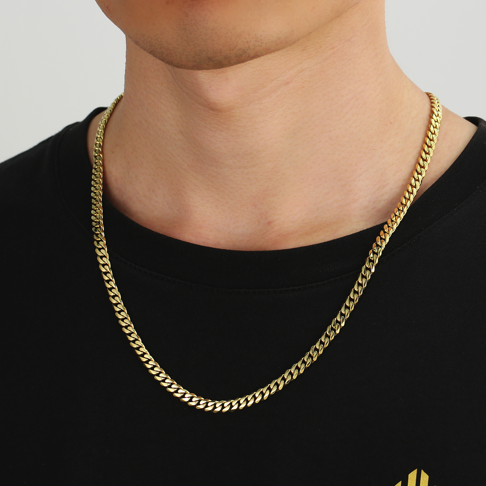 【NEW】14k マイアミ 6面 喜平 ネックレス 幅5mm KRKC