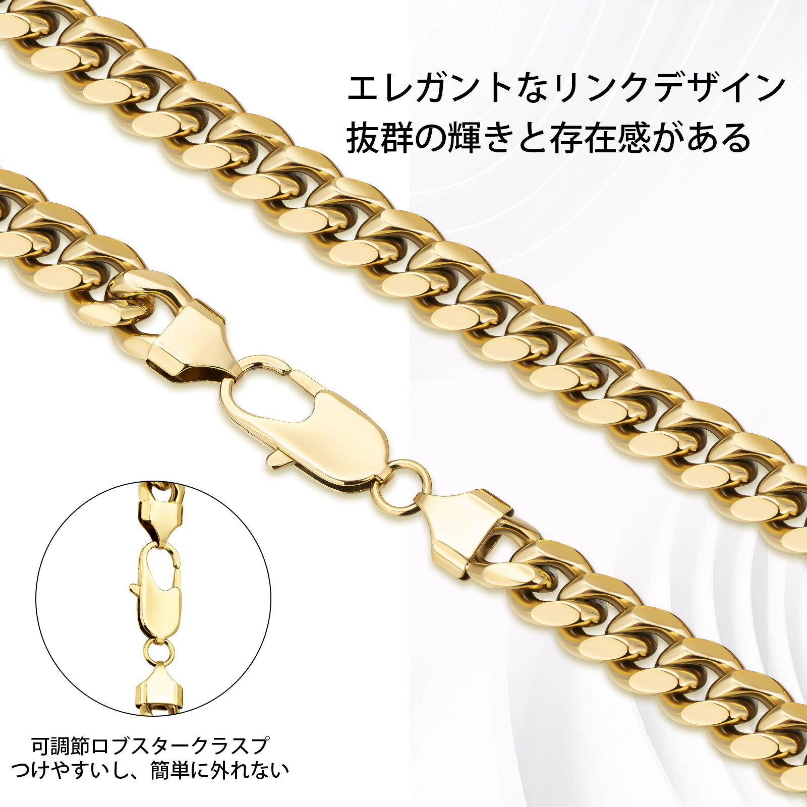 【NEW】14k マイアミ 4面 喜平 ネックレス 幅5mm KRKC