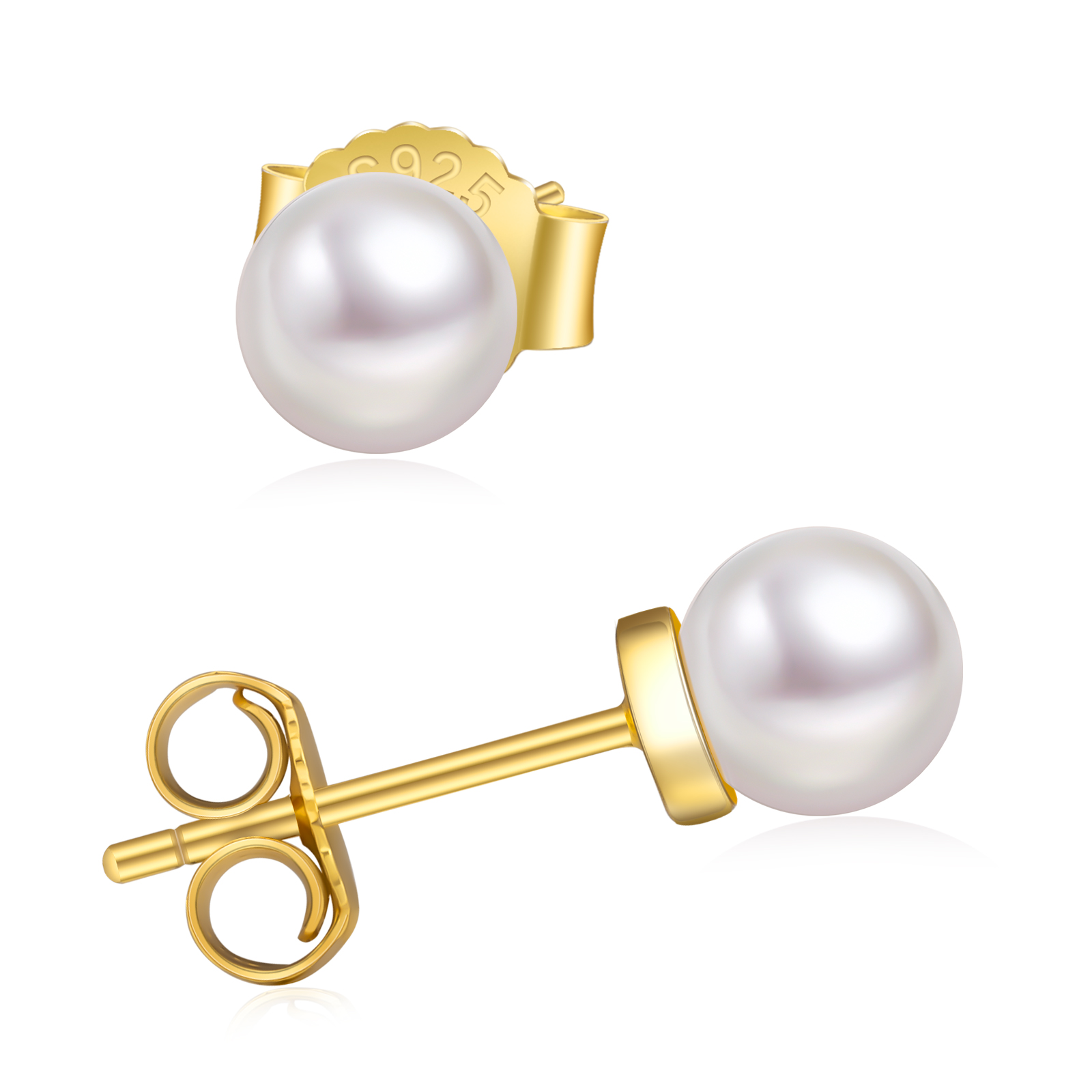パール ピアス 4サイズ S925 KRKC