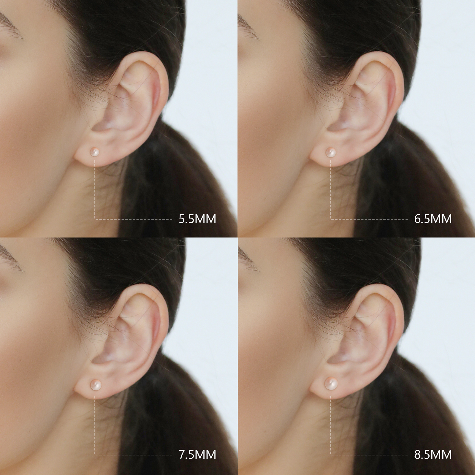 パール ピアス 4サイズ S925 KRKC