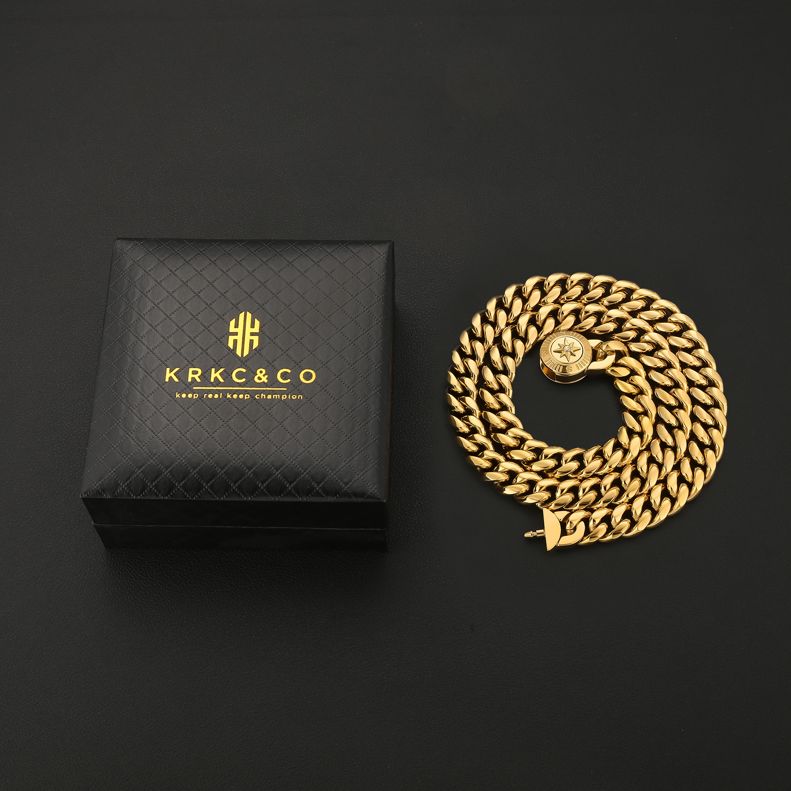 【NEW Compass Button Clasp】12mm 喜平 ネックレス  KRKC