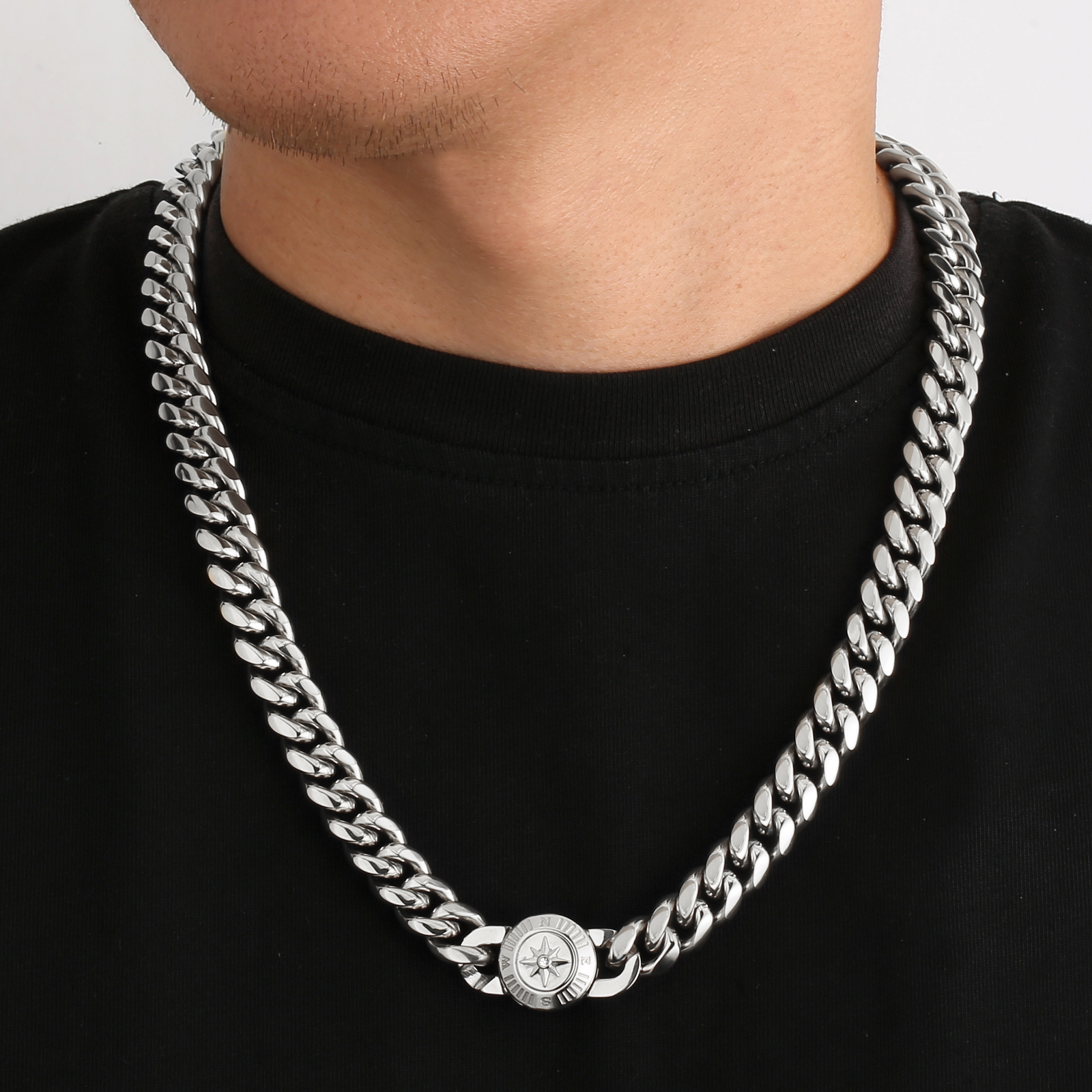 【NEW Compass Button Clasp】12mm 喜平 ネックレス  KRKC