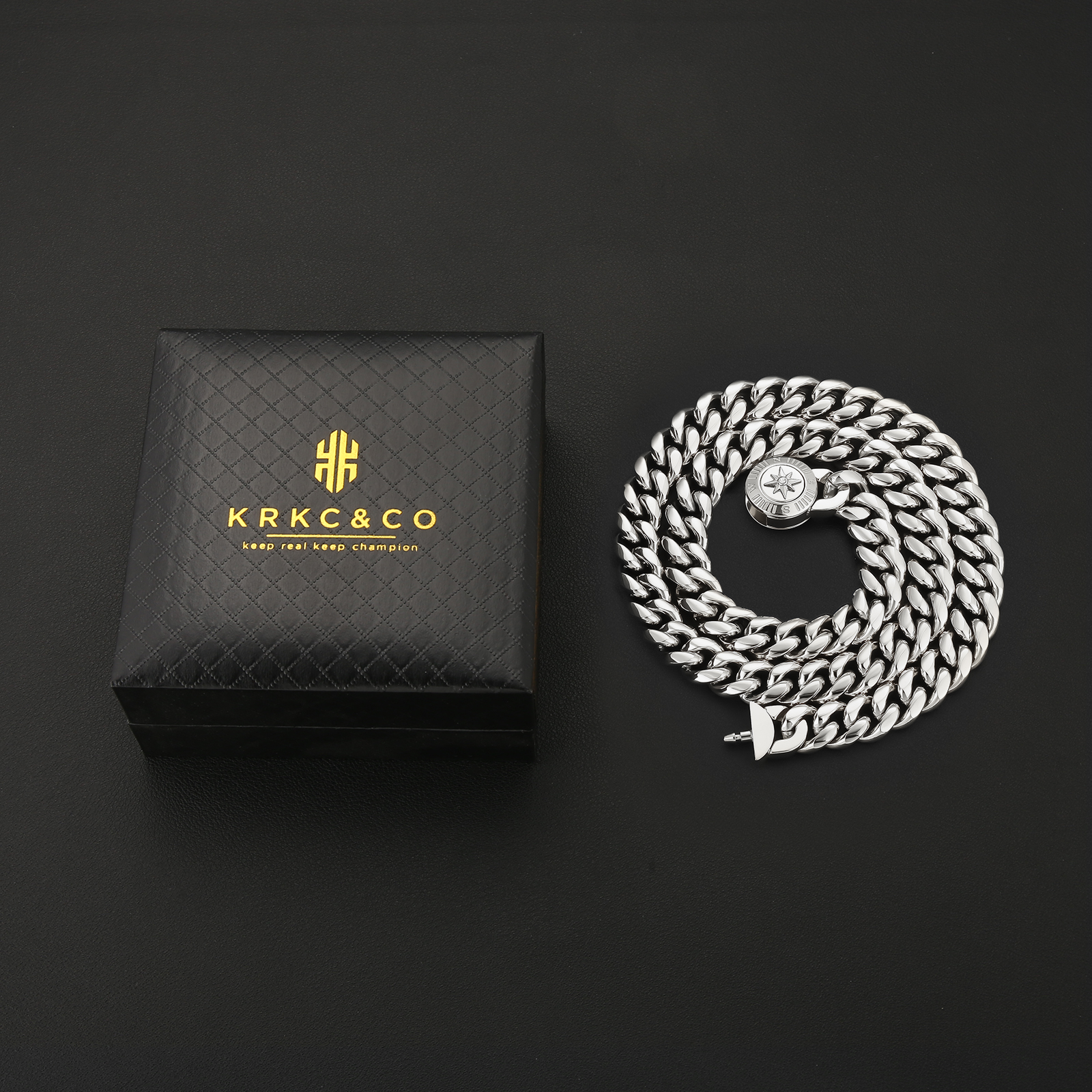 【NEW Compass Button Clasp】12mm 喜平 ネックレス  KRKC