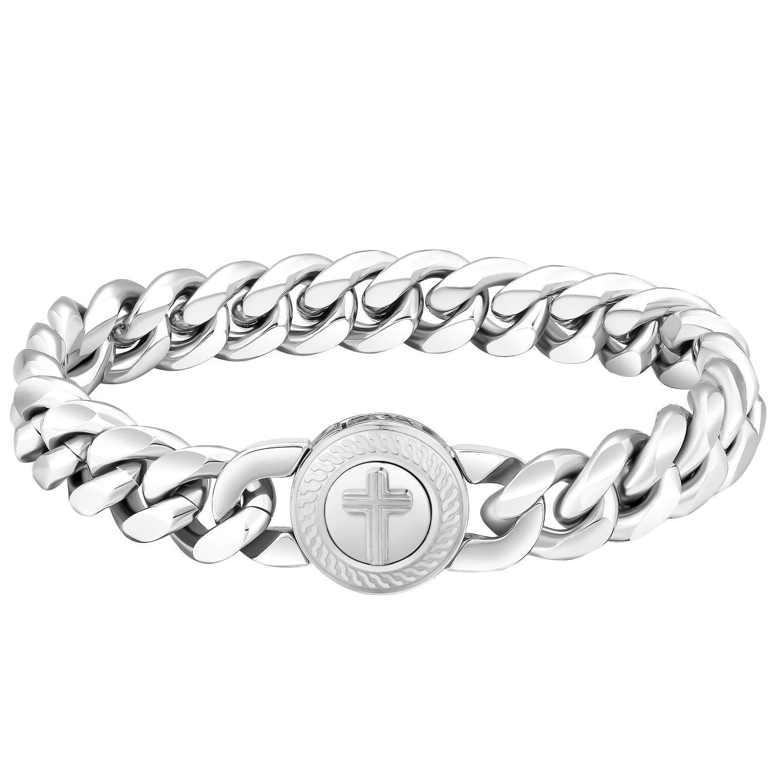 【NEW Cross Button Clasp】12mm 喜平 ブレスレット  KRKC