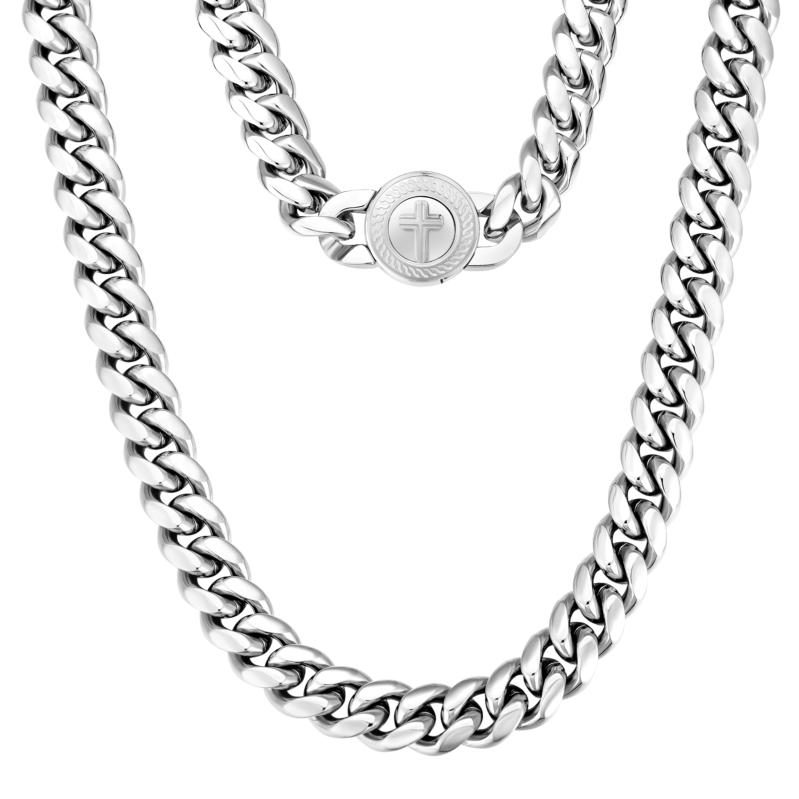 【NEW Cross Button Clasp】12mm 喜平 ネックレス  KRKC