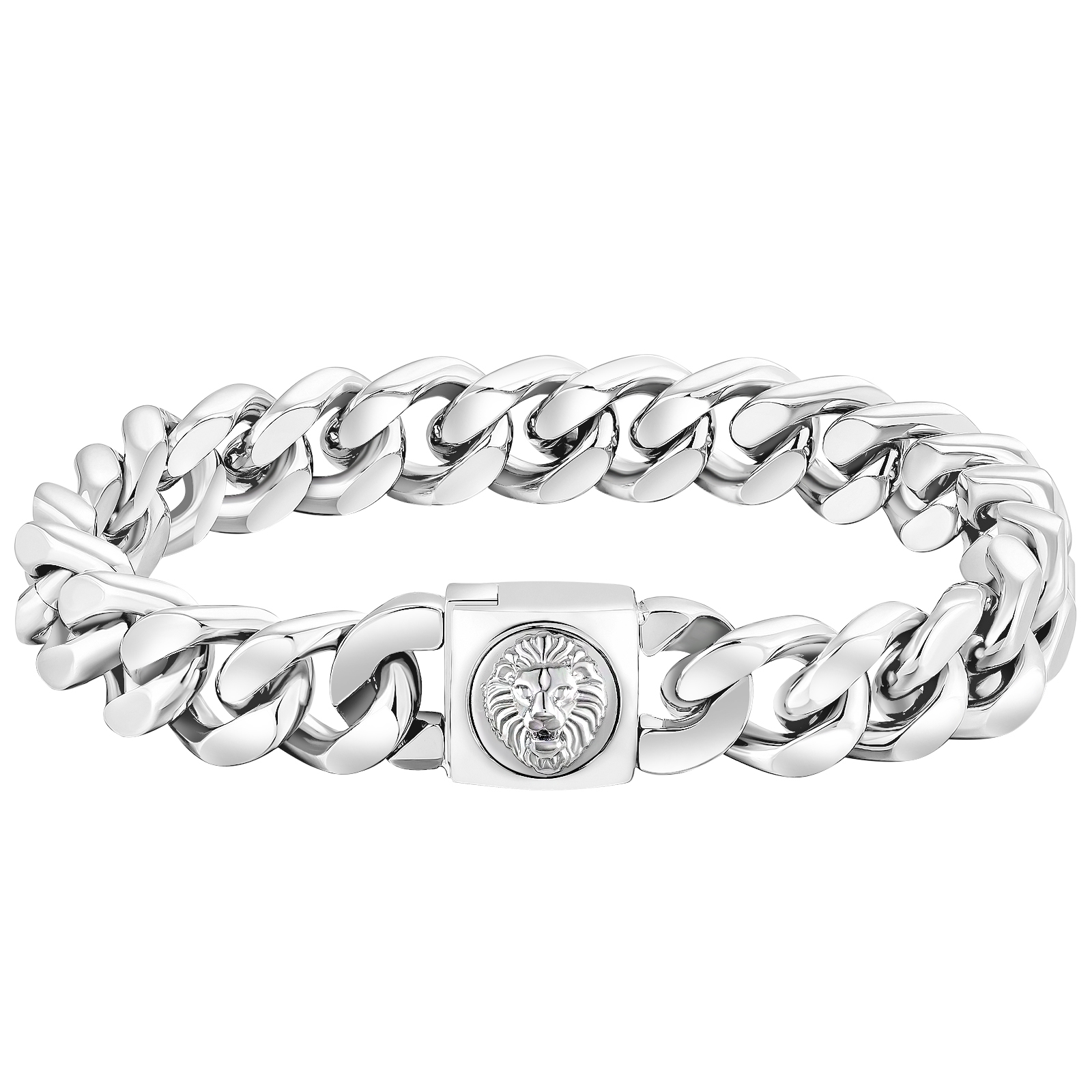 【NEW Lion Button Clasp】4面 喜平 ブレスレット 12mm KRKC