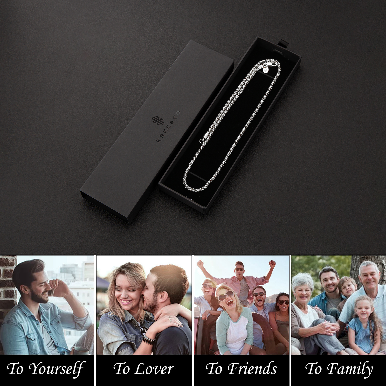 【NEW】幅3mm 高光沢 バスケット織りチェーンネックレス