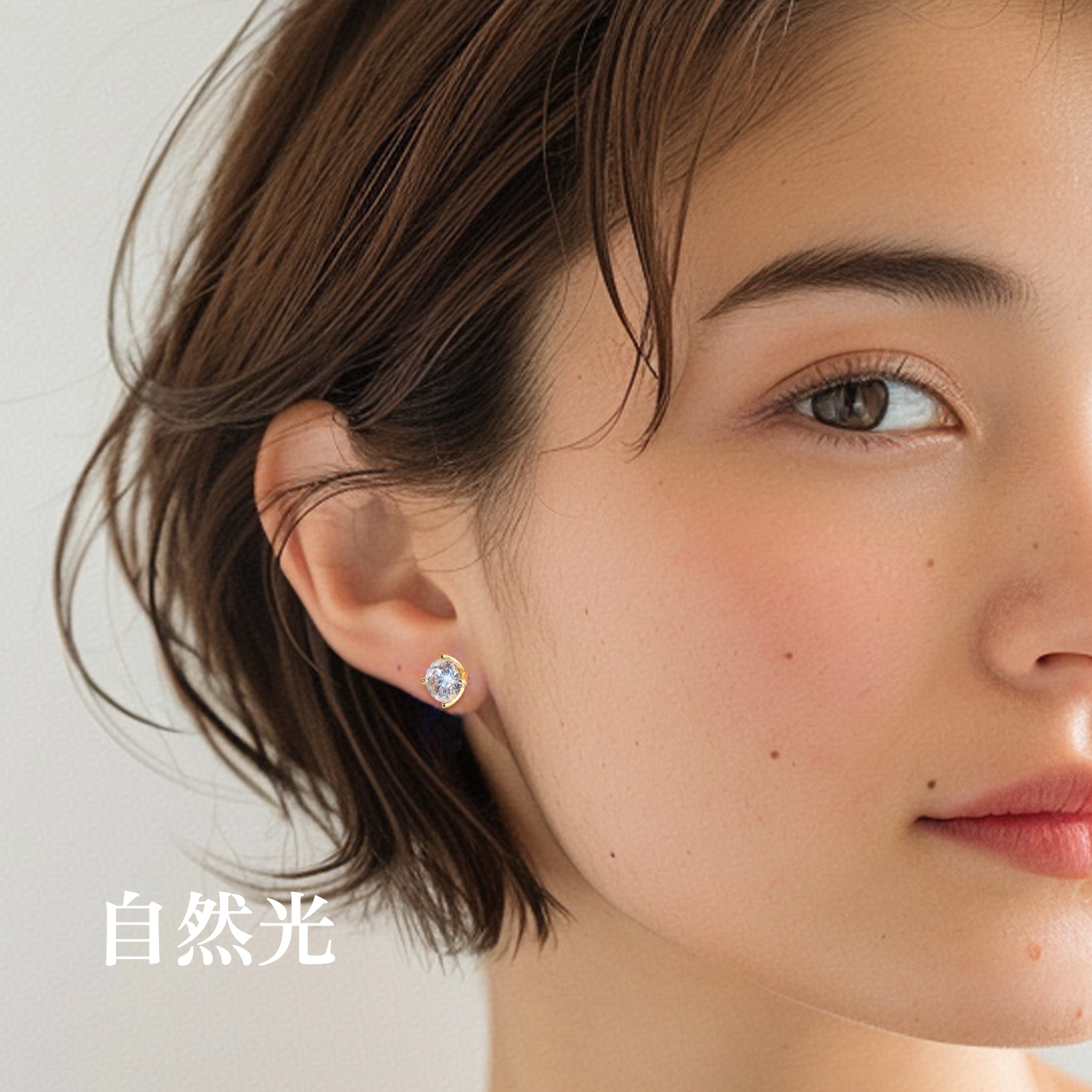 1.0カラット モアサナイト スタッド ピアス S925 0331 KRKC