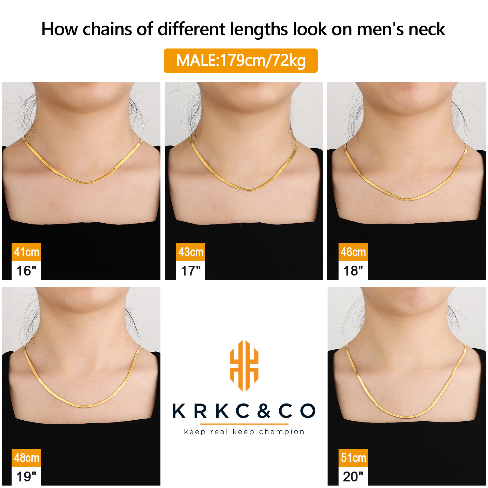 幅3mm スネーク チェーン KRKC