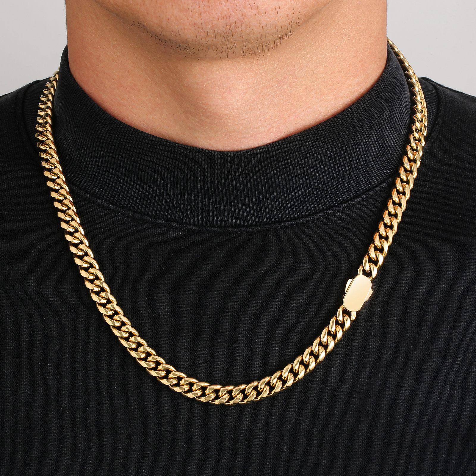 【Promise chain】8mm 喜平 ネックレス おしゃれ留め具 KRKC