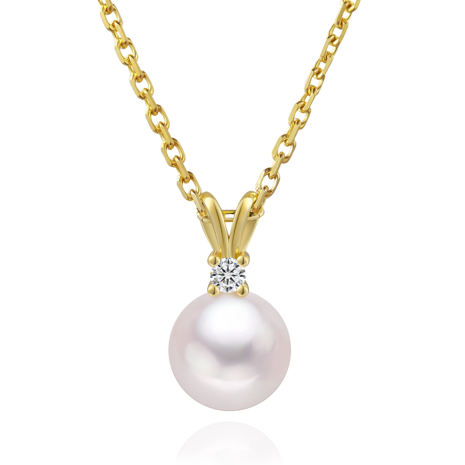 一粒パールネックレス レディース