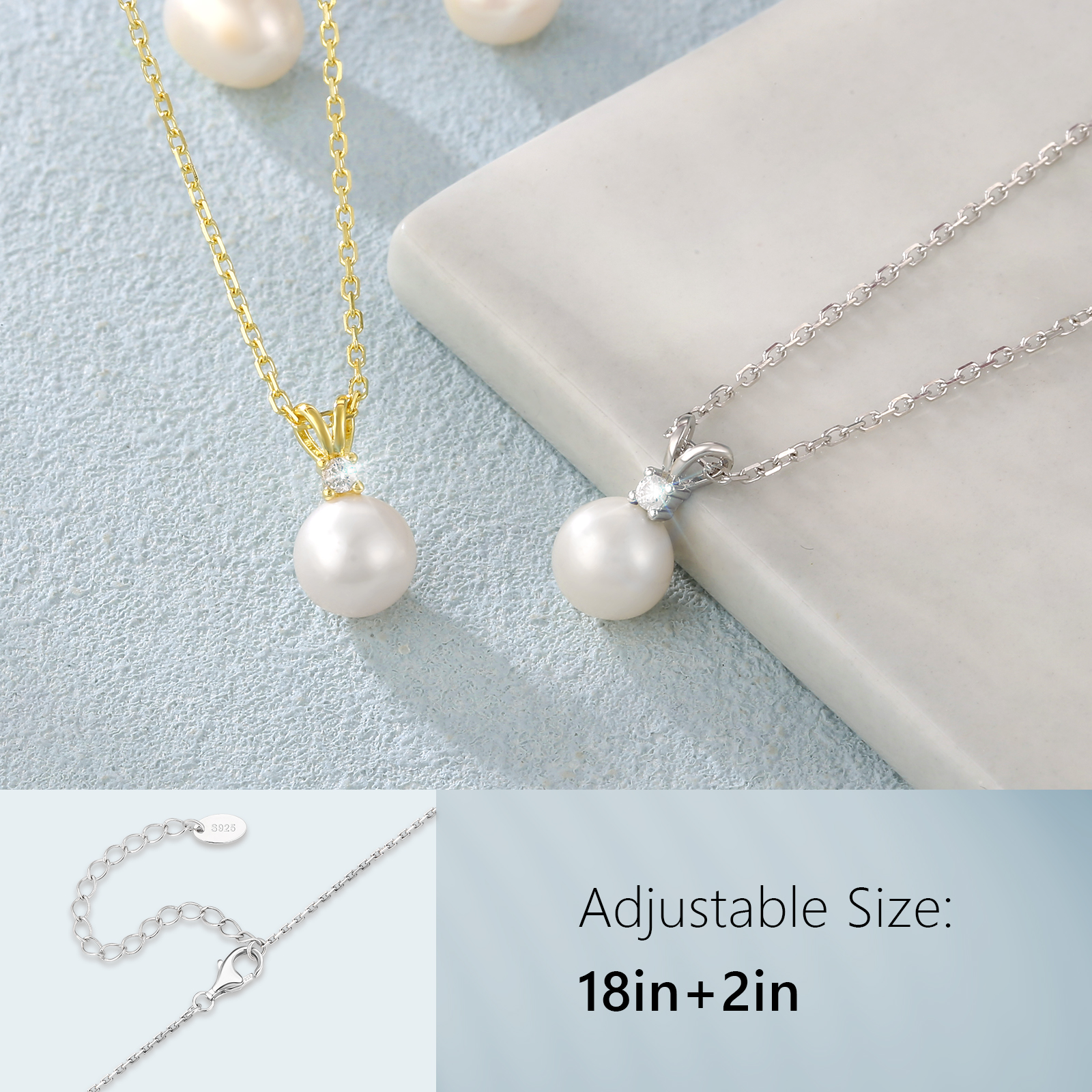 一粒パールネックレス レディース