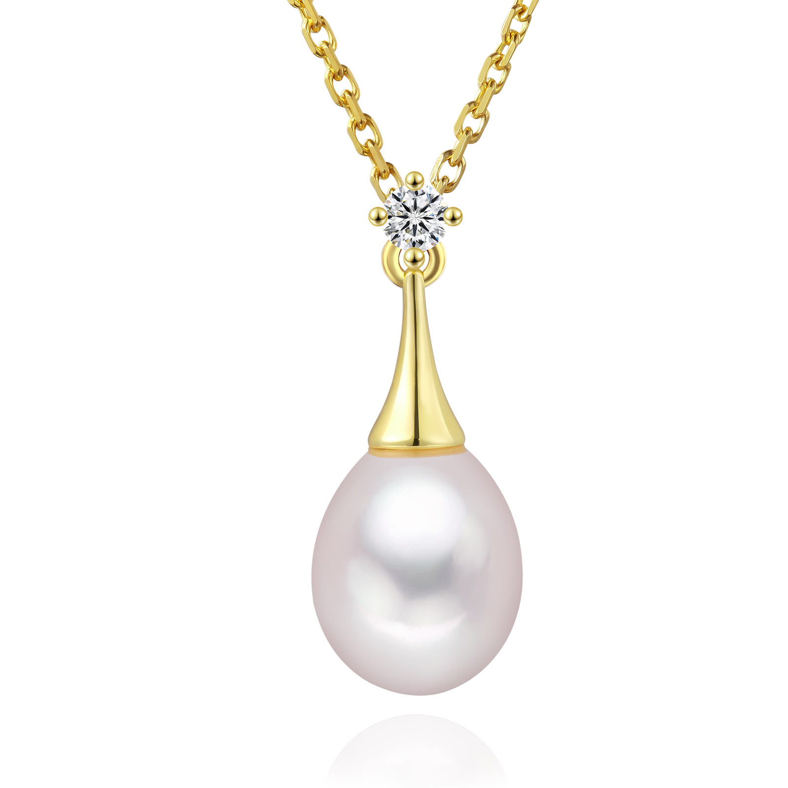 一粒パールネックレス レディース