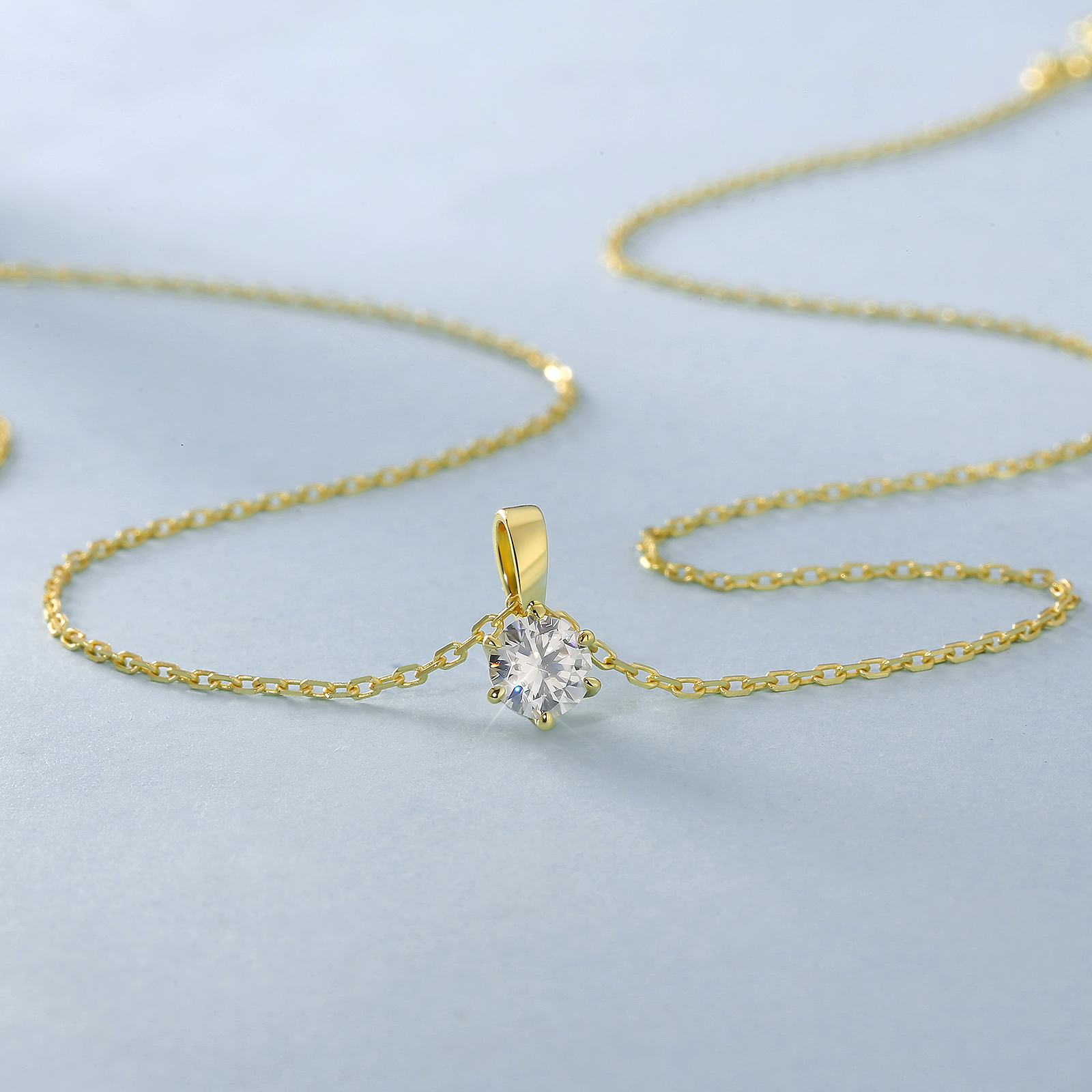 0.5~4.0カラット モアサナイト ペンダント ネックレス レディース VVS1 0414 KRKC