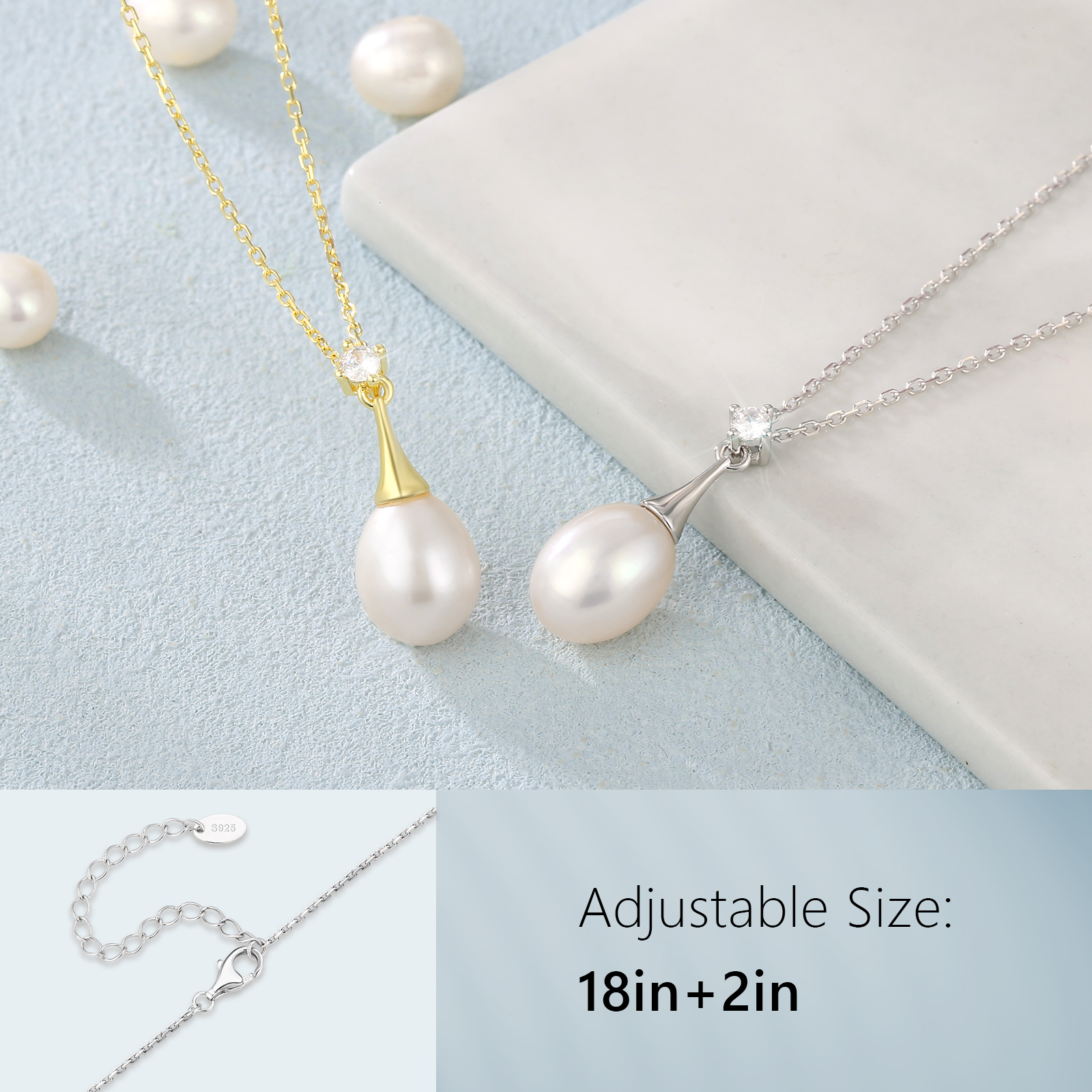 一粒パールネックレス レディース