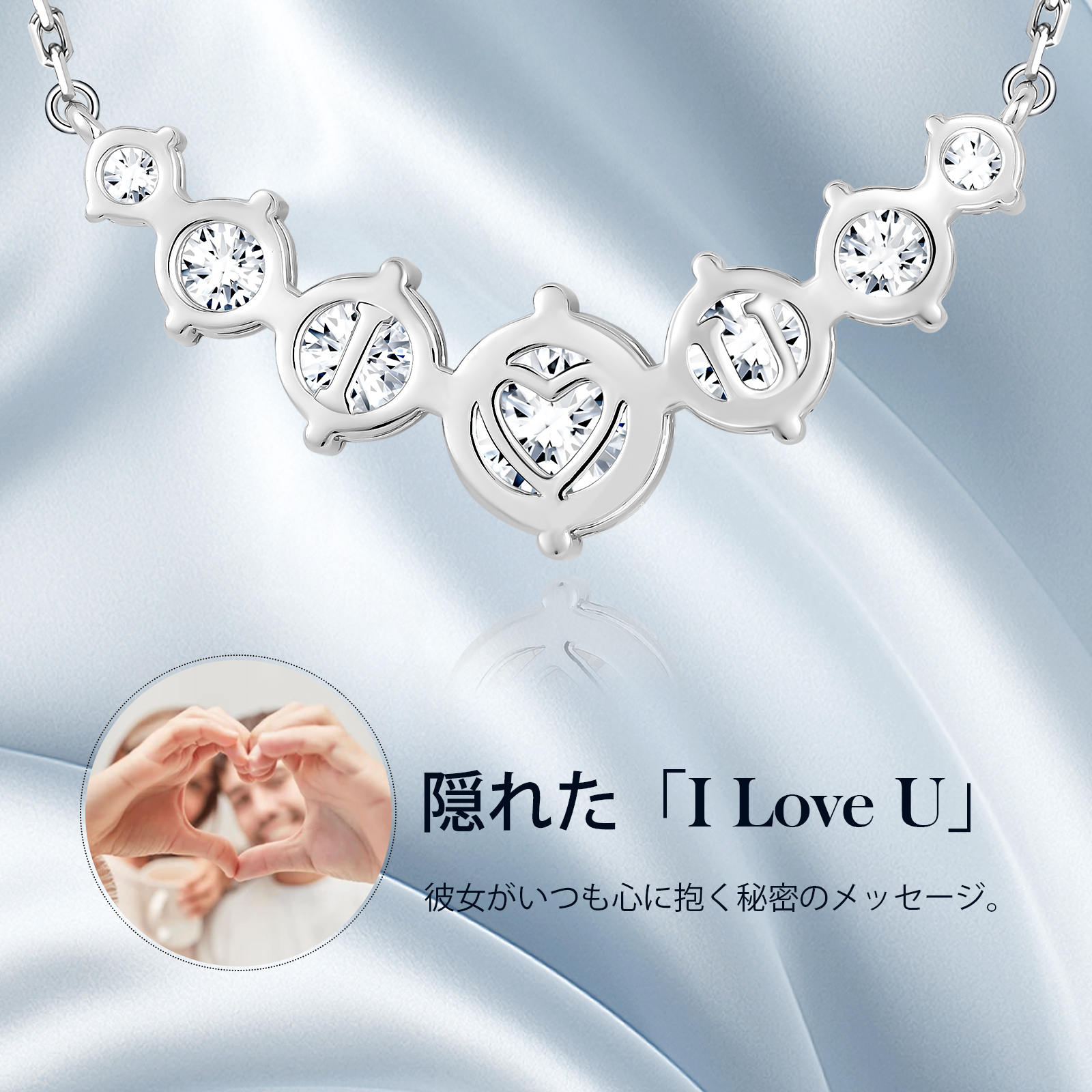 モアサナイト ペンダント ネックレス レディース VVS1 0452 KRKC