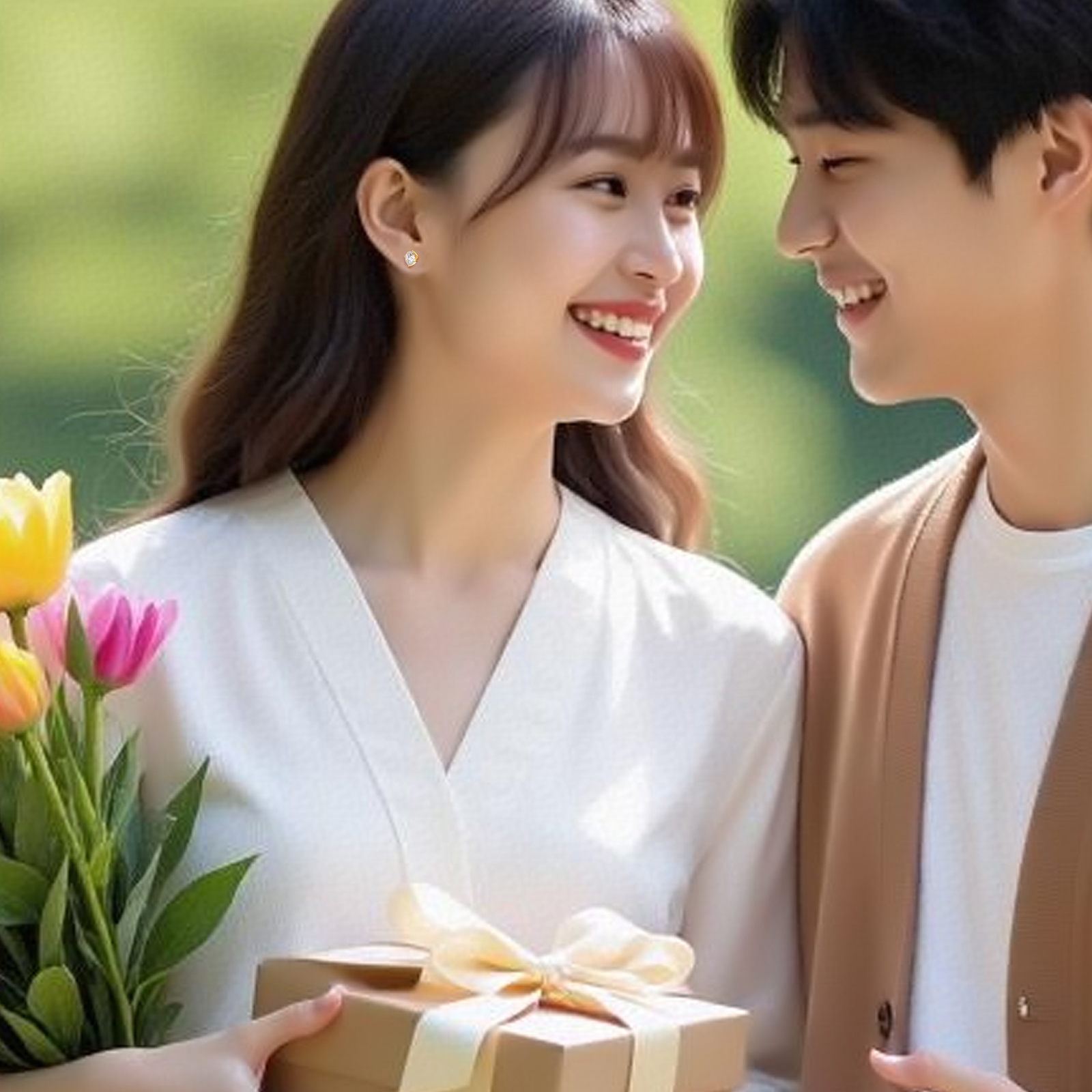 1.0カラット*2 モアサナイト スタッド ピアス S925 0334 KRKC