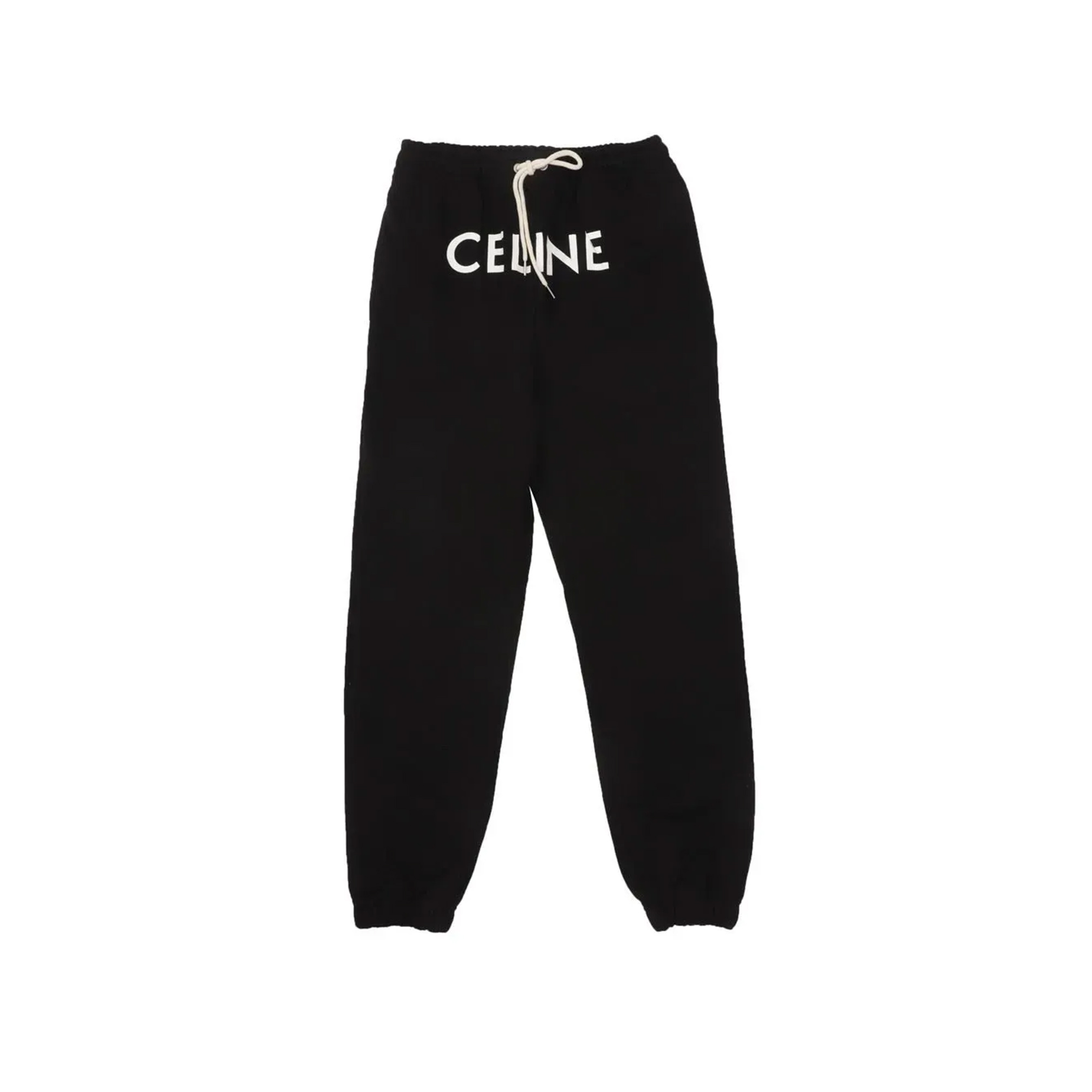 CELINE Track Pants / Cotton Fleece "Black/White"（2Z056052H-38AWO）