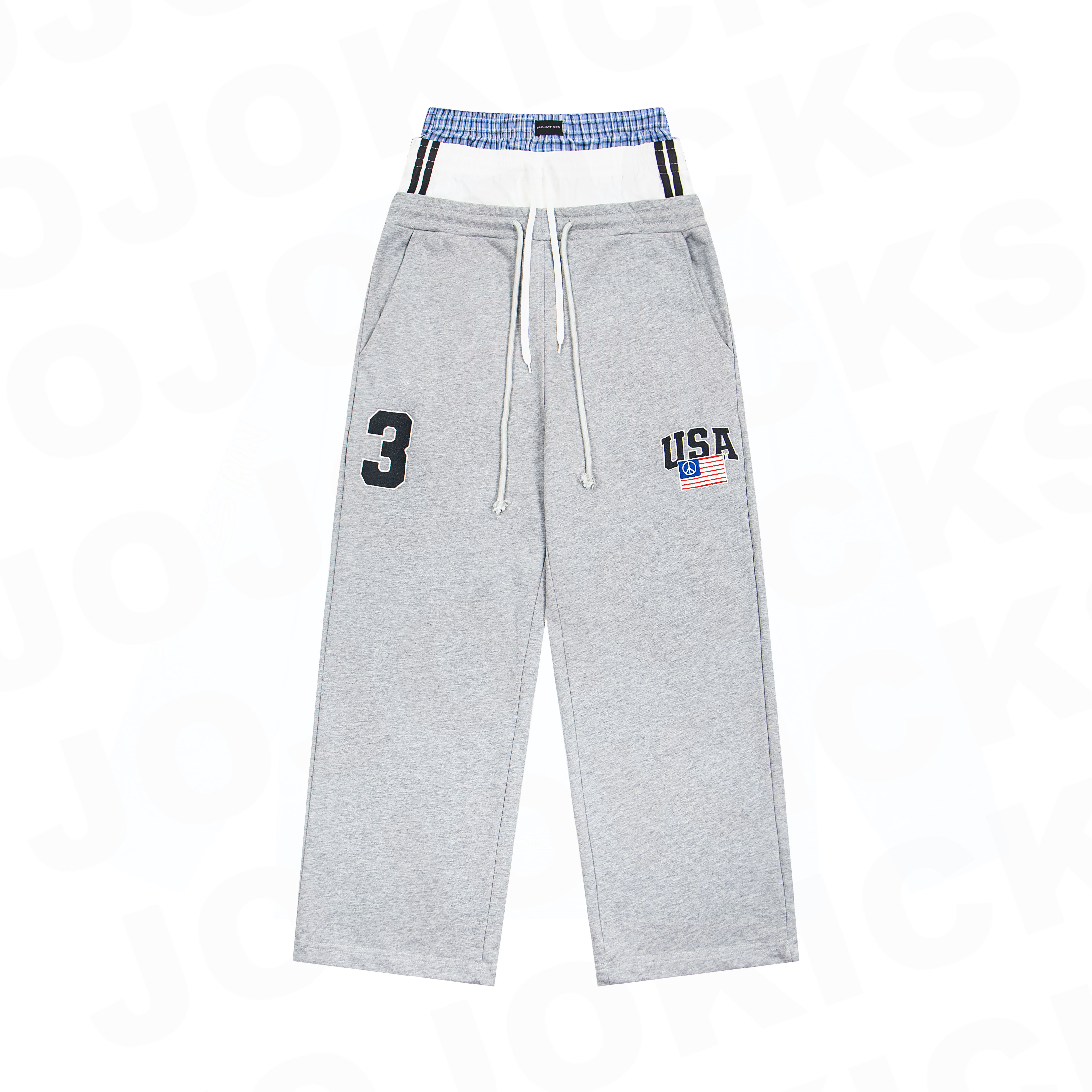 GRAILZ PROJECT G/R 3 LAYERED SWEAT PANTS（PG25SS624）