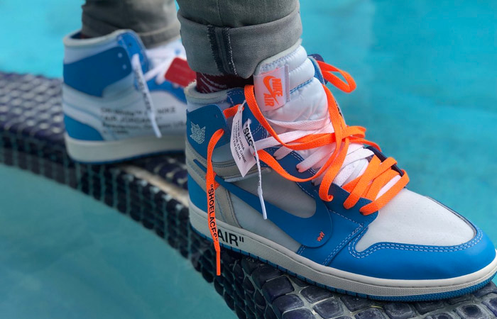 Off-White × Nike Air Jordan 1 High UNC 