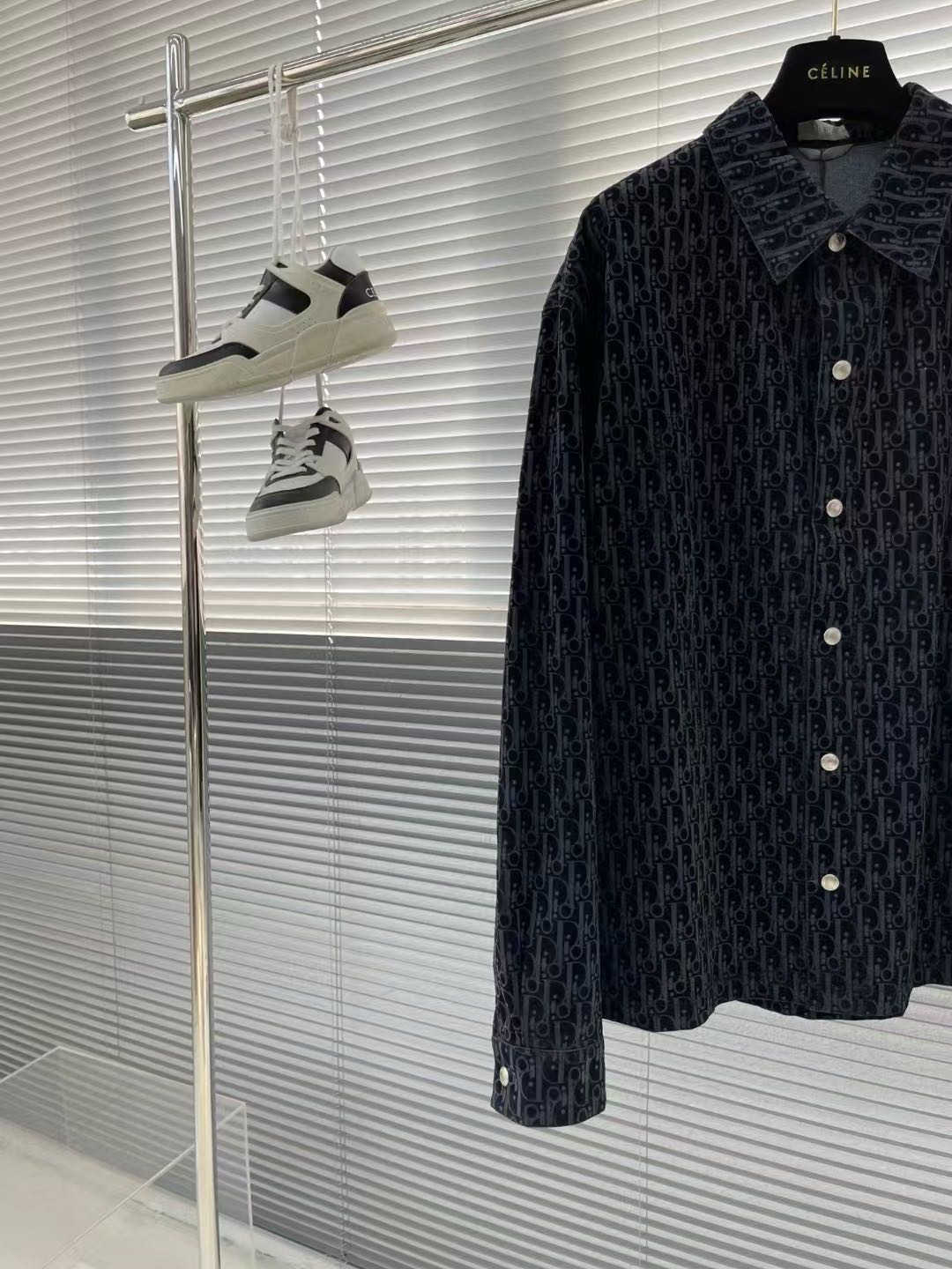 Dior Overshirt cotton blend twill（033D490M321X_C585）